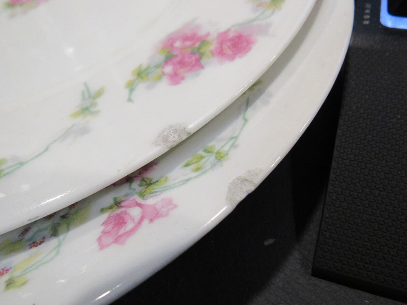 4 Vintage Limoges Martin Freres Bros Pink Floral China Dinner Plates 9 3/4" J4K - Thumbnail 6