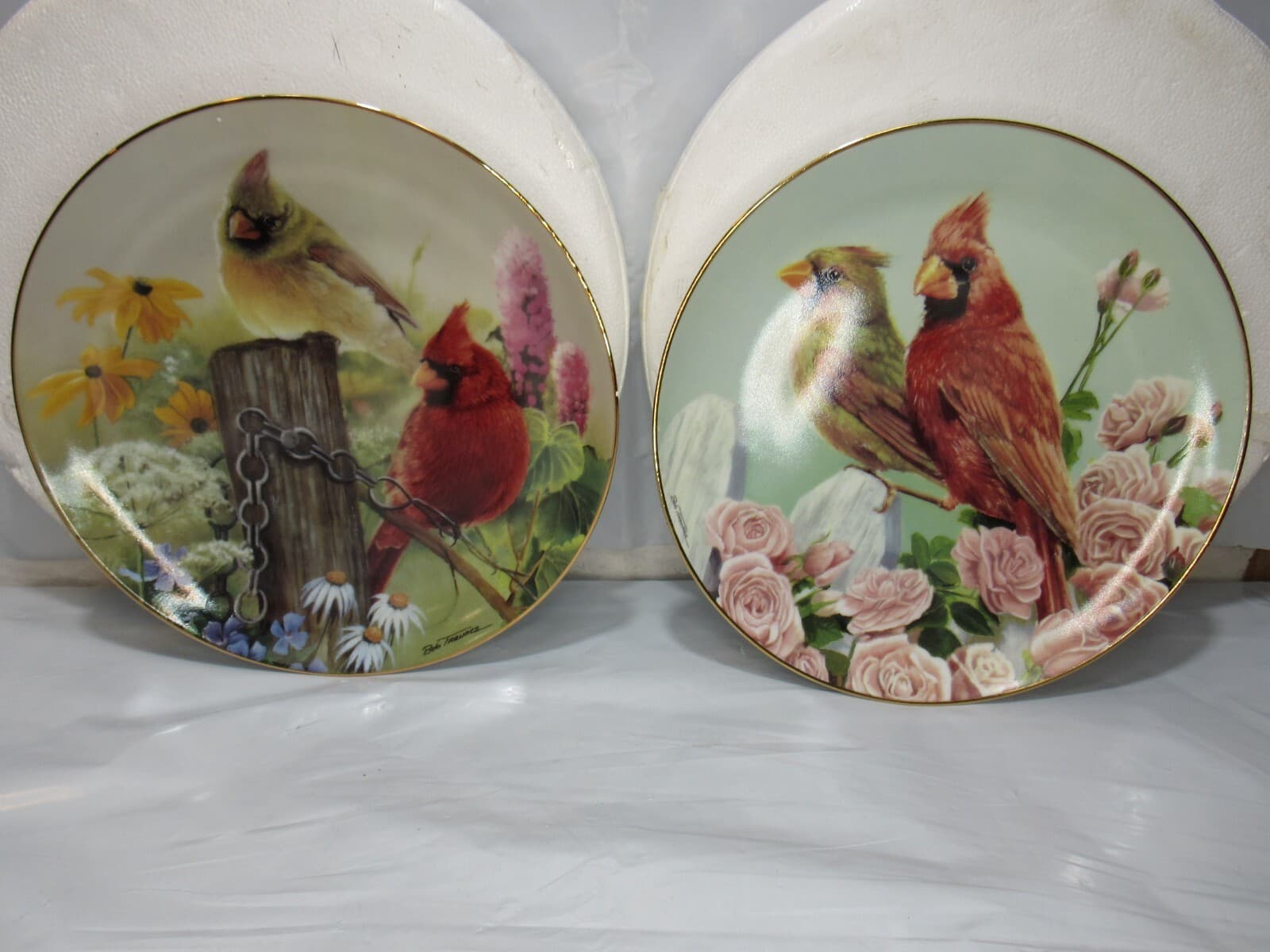 8 Danbury Mint Collector Plate Cardinals for All Seasons -Bob Travers (O40M) - Thumbnail 3