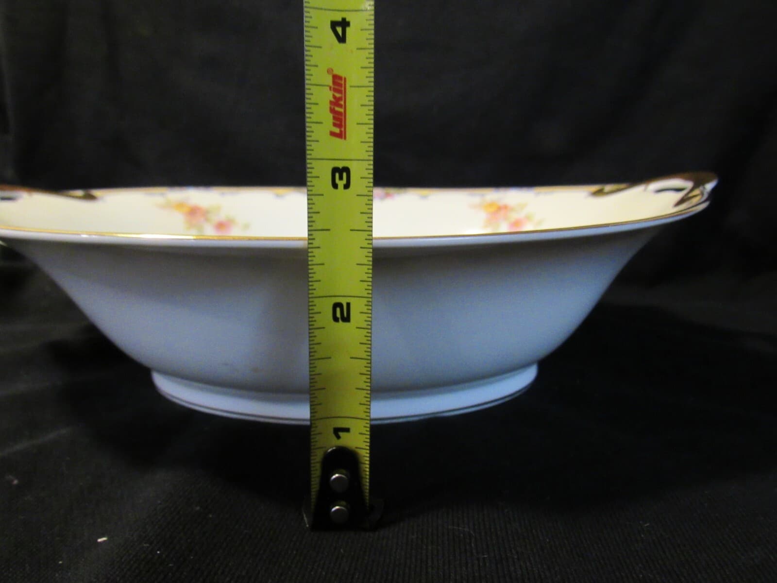 Vintage Noritake Oxford Pattern Vegetable Bowls W/Handles 10.5" x 8" i92K - Thumbnail 8
