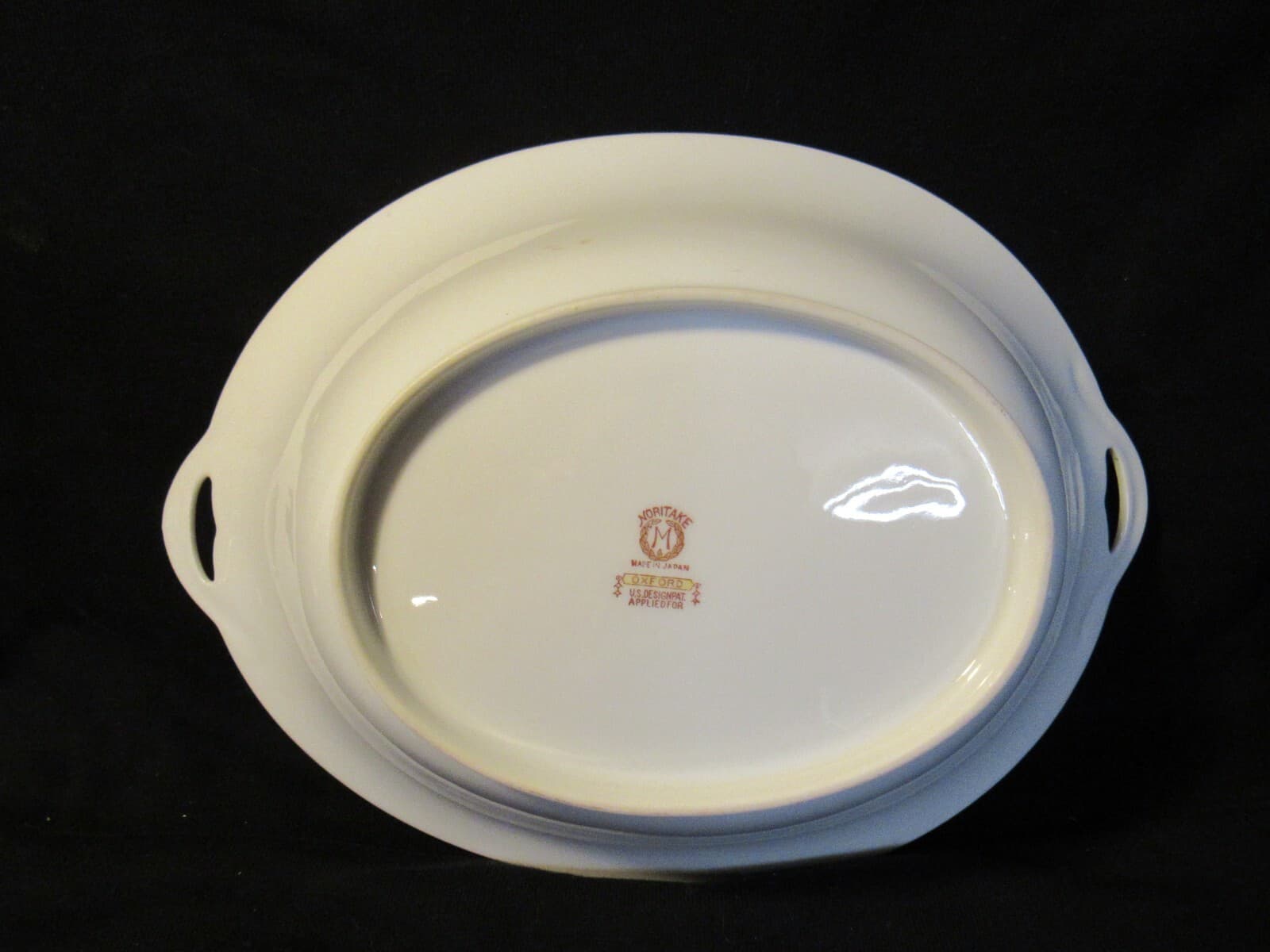 Vintage Noritake Oxford Pattern Vegetable Bowls W/Handles 10.5" x 8" i92K - Thumbnail 5