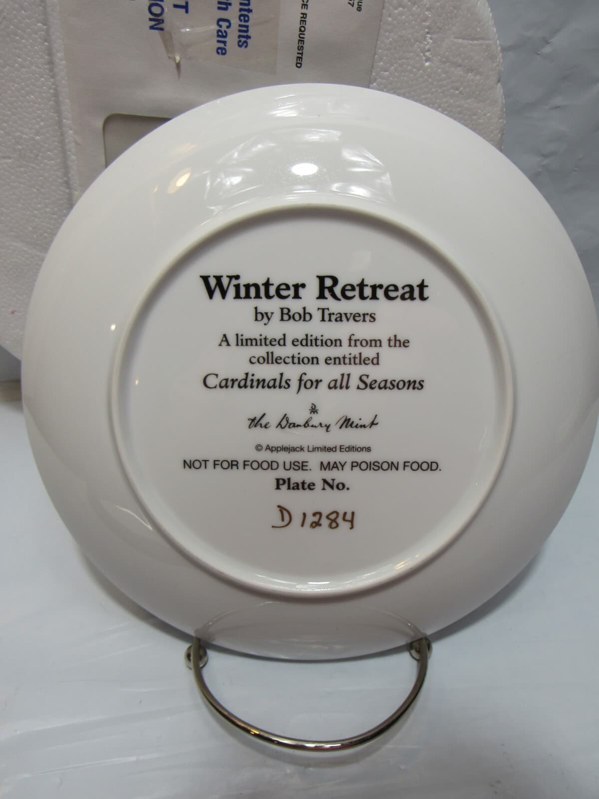 8 Danbury Mint Collector Plate Cardinals for All Seasons -Bob Travers (O40M) - Thumbnail 16