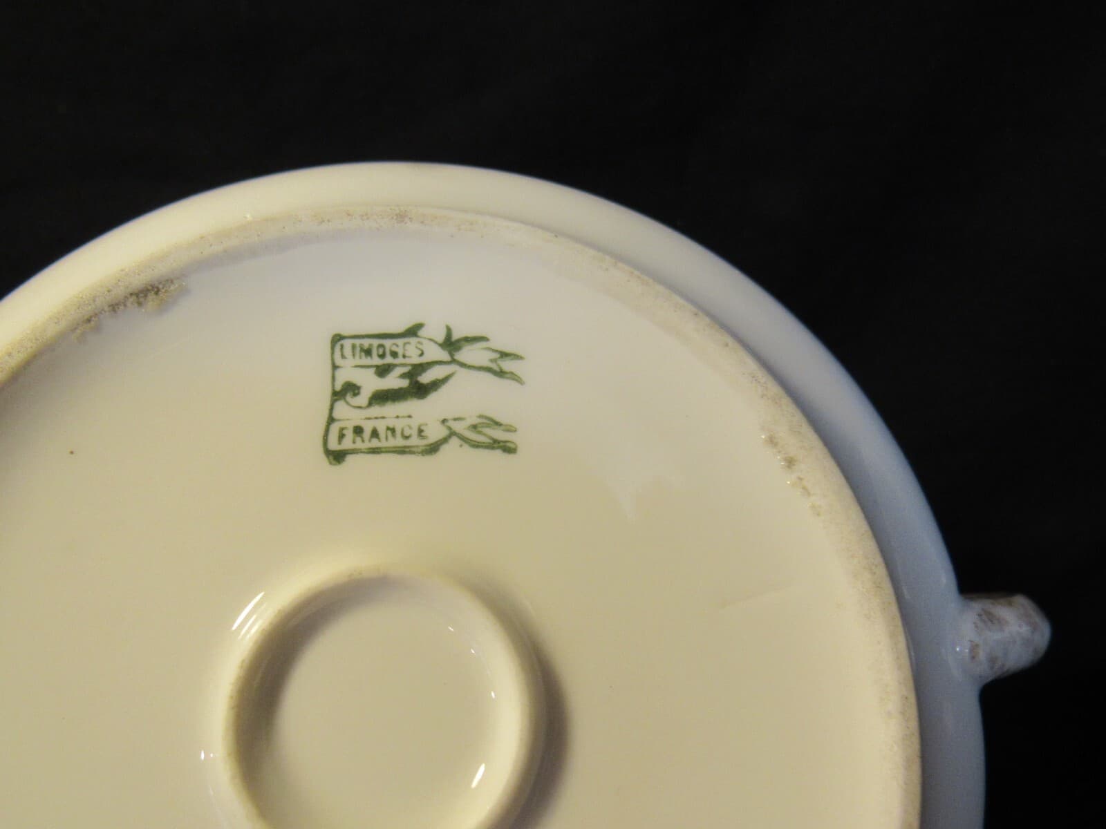 Vintage Limoges Martin Freres Bros Pink Floral China Cream Sugar J5K - Thumbnail 4