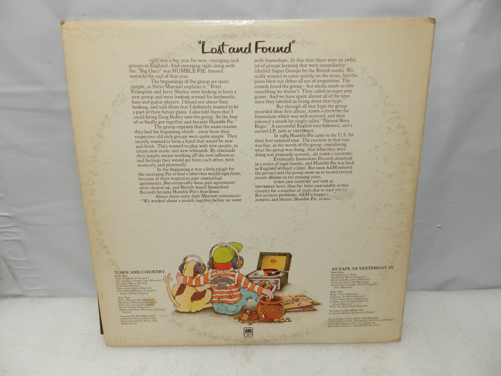 3 Humble Pie Vinyl Records Lost & Found, Thunderbox & Smokin' Albums 70's L71JJ - Thumbnail 7