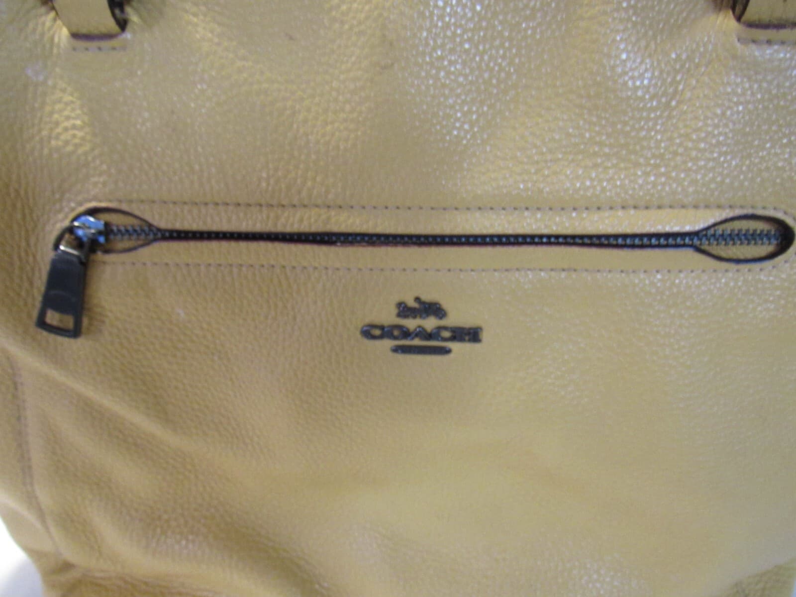 Coach Leather Pebble Prairie Satchel Tote Tan/Butterscotch (J13K) - Thumbnail 8