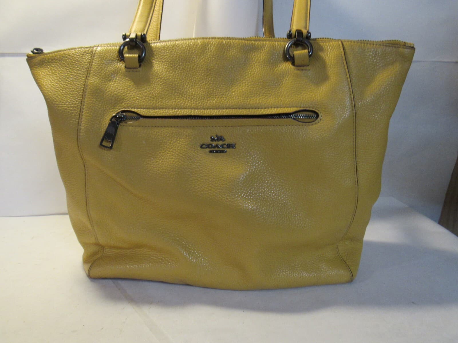 Coach Leather Pebble Prairie Satchel Tote Tan/Butterscotch (J13K) - Thumbnail 2