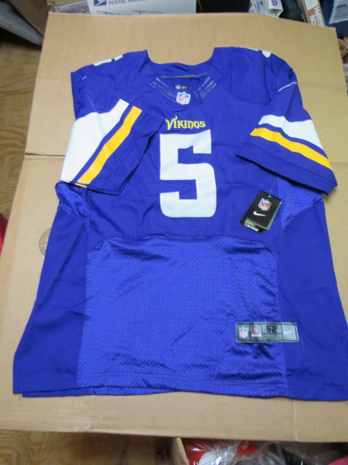 Nike NFL Vikings Teddy Bridgewater #5 Jersey Shirt New w/Tags Size 52 J14K - Thumbnail 2
