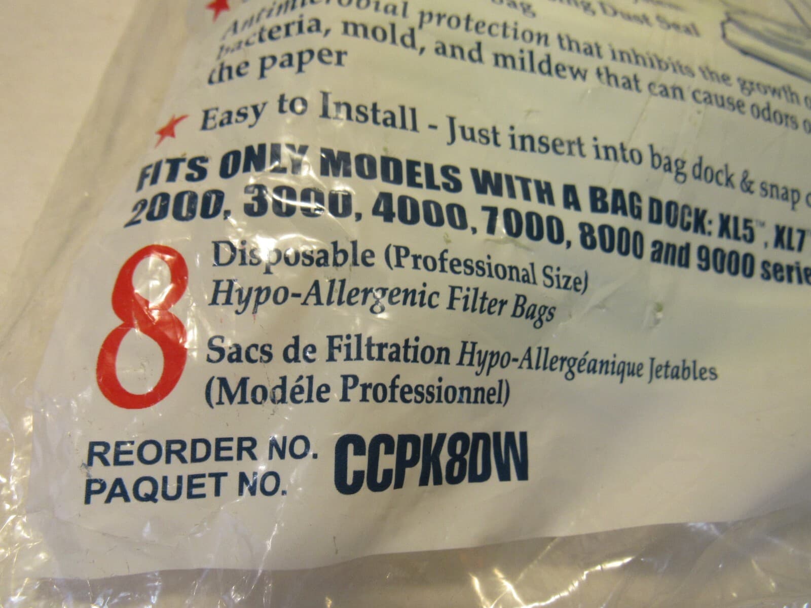 Oreck XL Type CC Vacuum Cleaner Bags CCPK8DW 2-Packs, 16ct - NEW J15K - Thumbnail 4