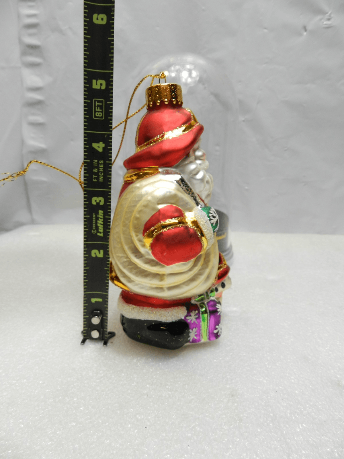 Unique Treasure Limited Series Glass Ornament Fireman Santa Glass Ornament (Z4M) - Thumbnail 8