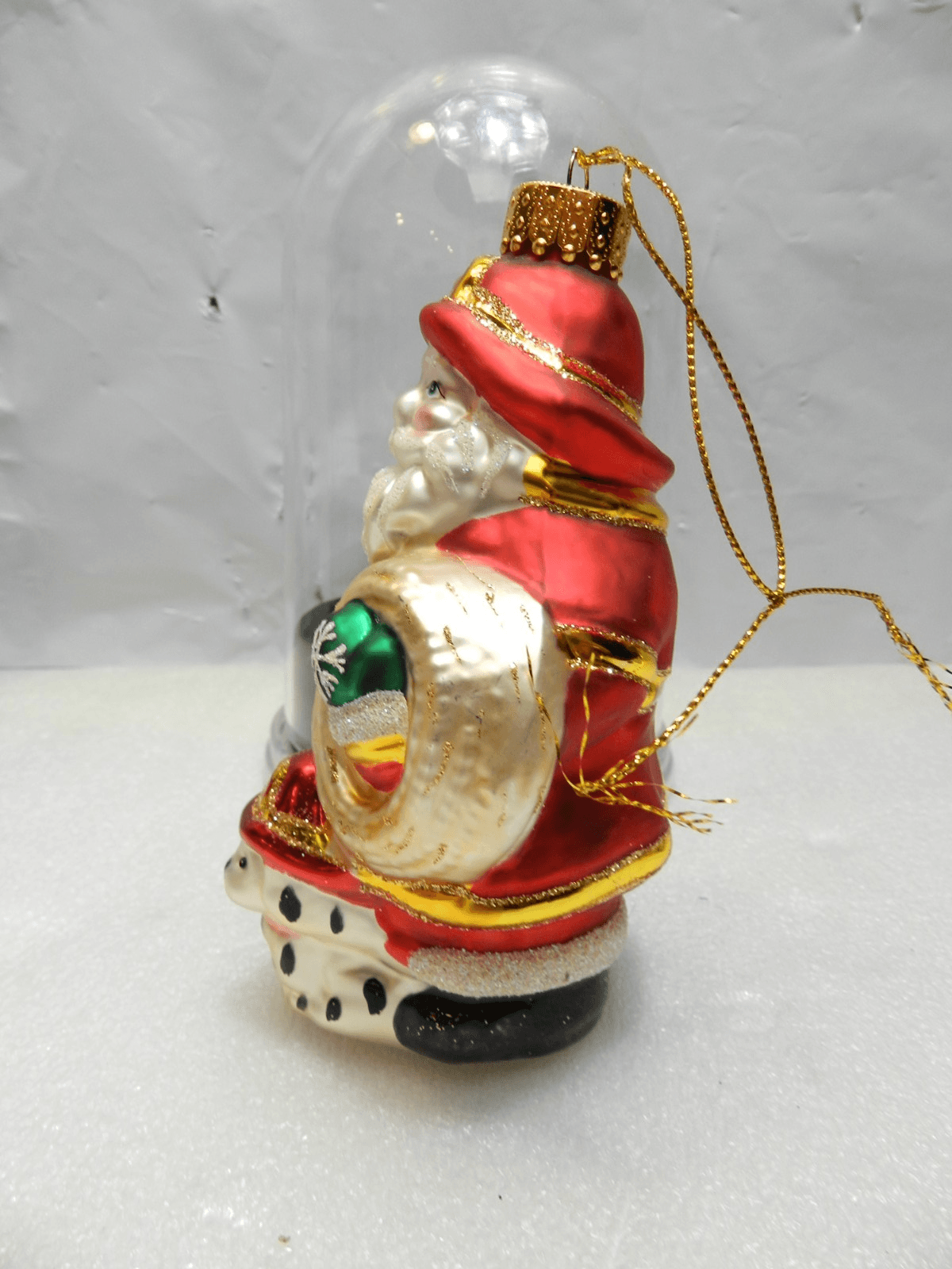 Unique Treasure Limited Series Glass Ornament Fireman Santa Glass Ornament (Z4M) - Thumbnail 5