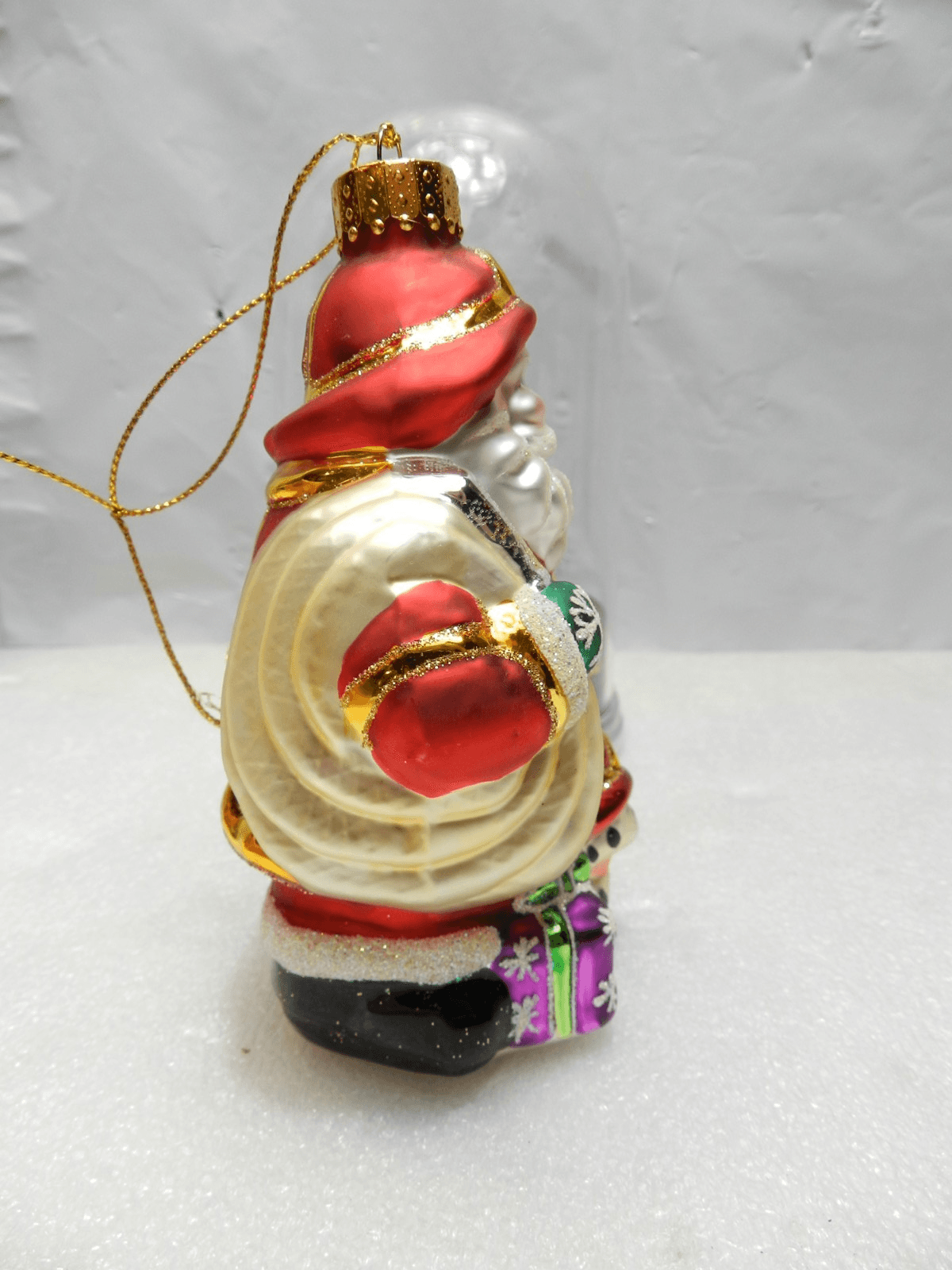 Unique Treasure Limited Series Glass Ornament Fireman Santa Glass Ornament (Z4M) - Thumbnail 7
