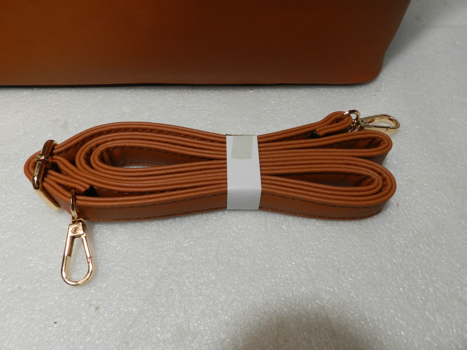 NEW Diophy Women's Vegan Leather Brown Handbag w/ Strap & Wallet (X2K) - Thumbnail 10