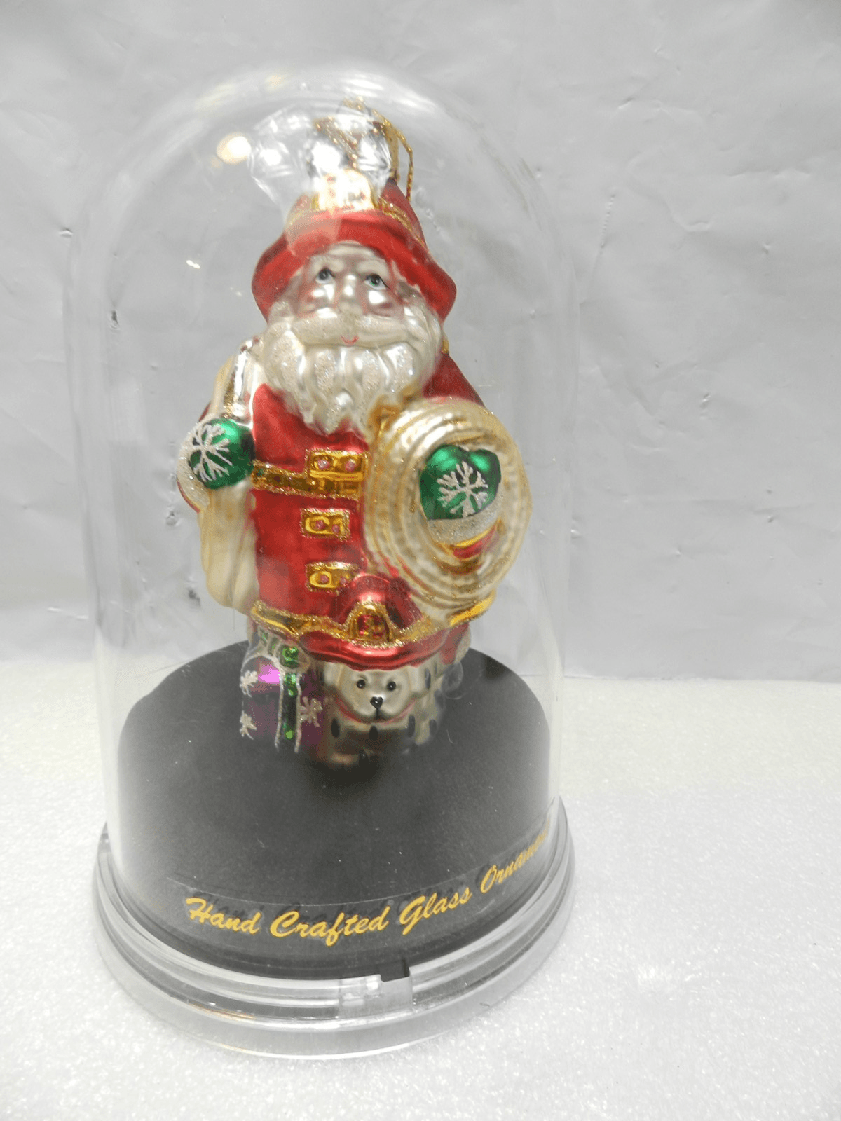 Unique Treasure Limited Series Glass Ornament Fireman Santa Glass Ornament (Z4M) - Thumbnail 9