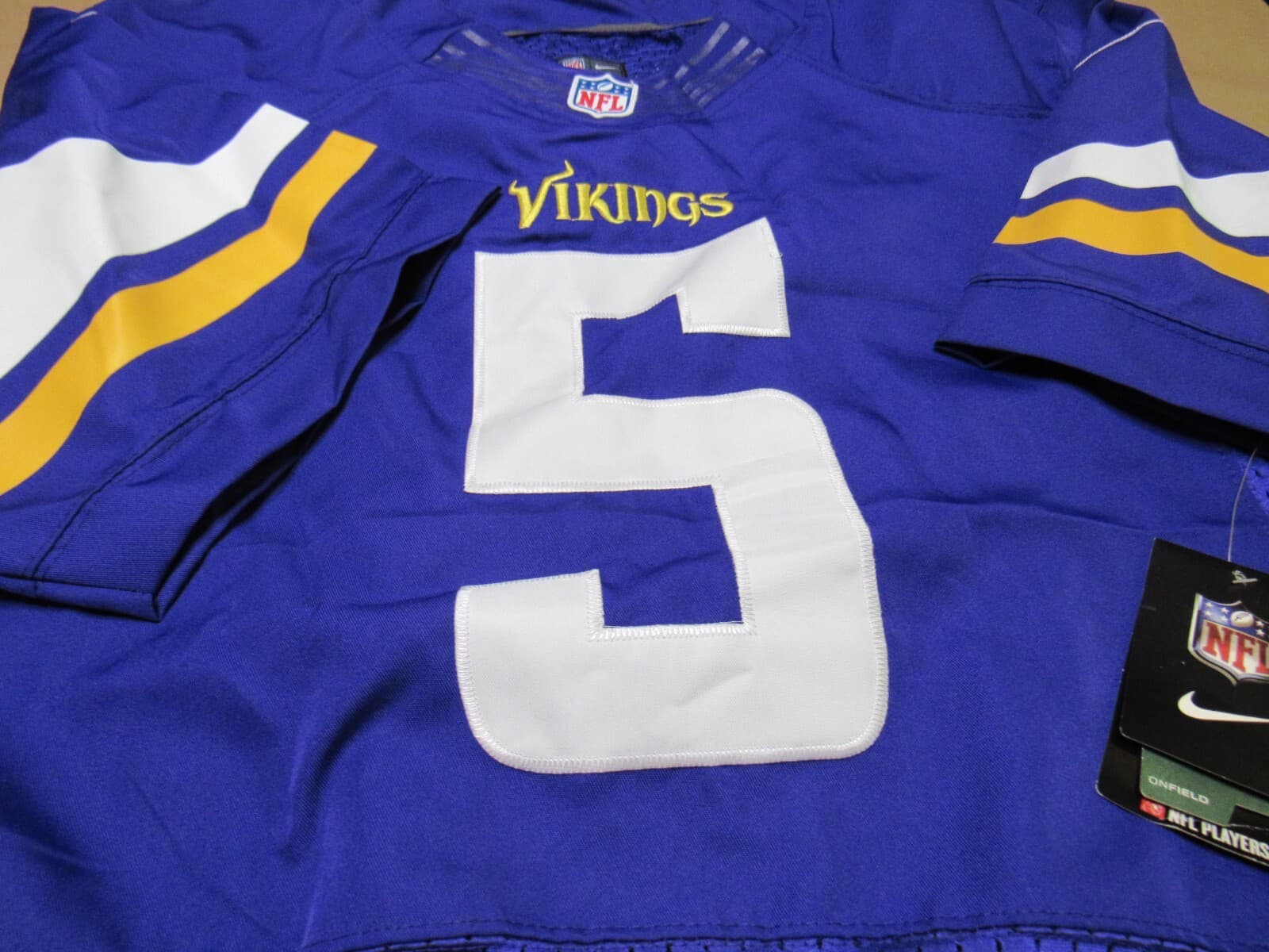 Nike NFL Vikings Teddy Bridgewater #5 Jersey Shirt New w/Tags Size 52 J14K - Thumbnail 3