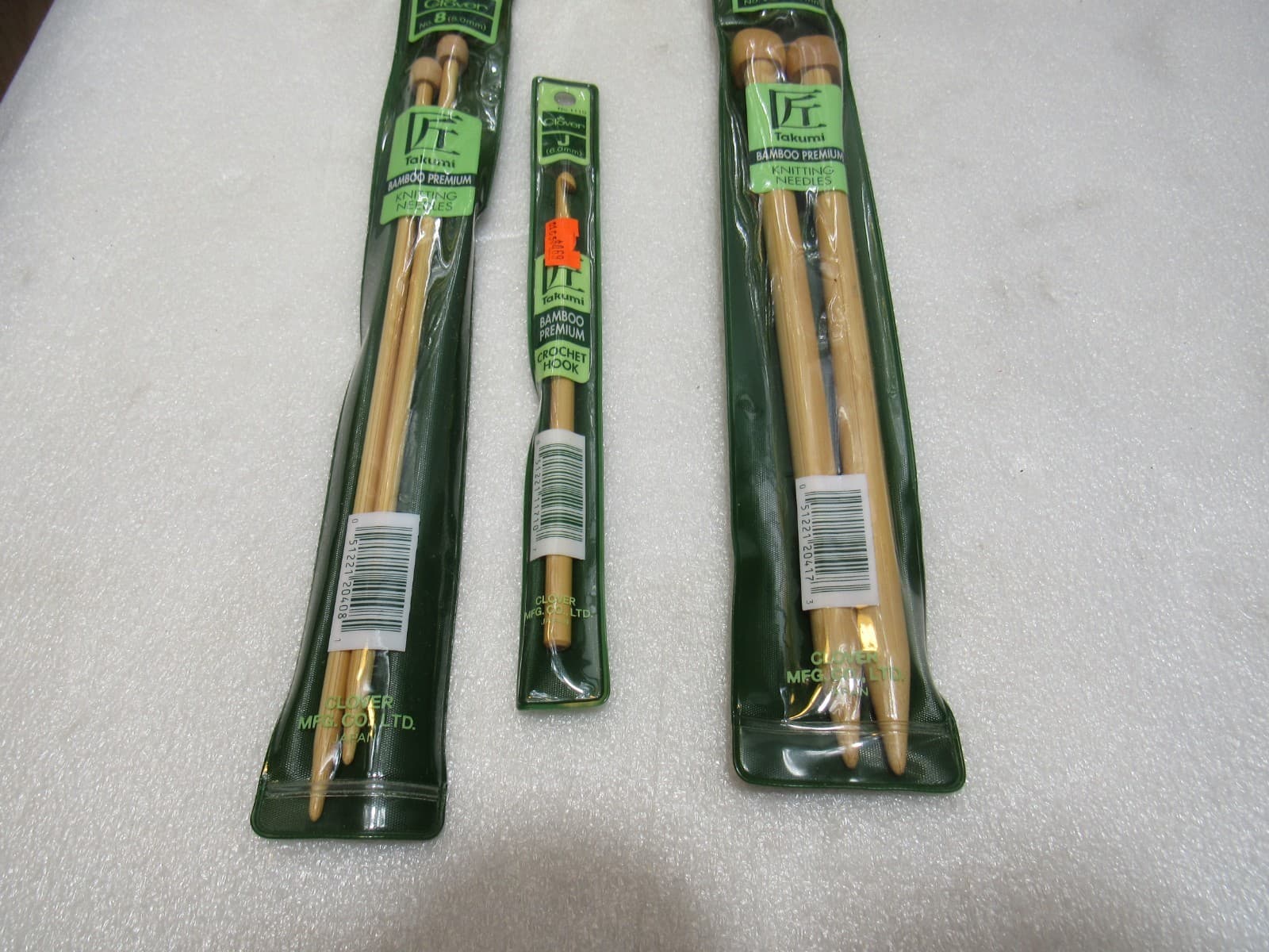 Clover Takumi Bamboo Knitting Needles 11 Assorted Sizes Unused (Z19J) - Thumbnail 7
