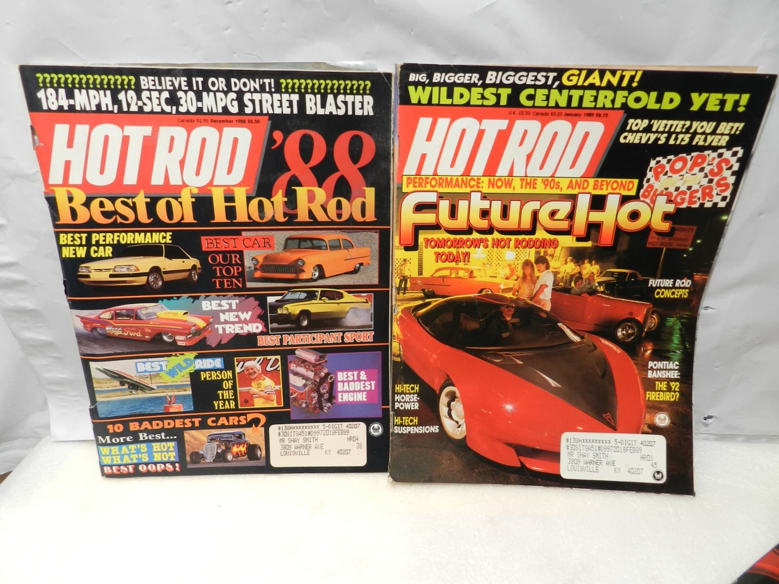 (4) Hot Rod Magazines Drag Racing Automotive Magazines 1987 1988 1989 (Z14JJ) - Thumbnail 3