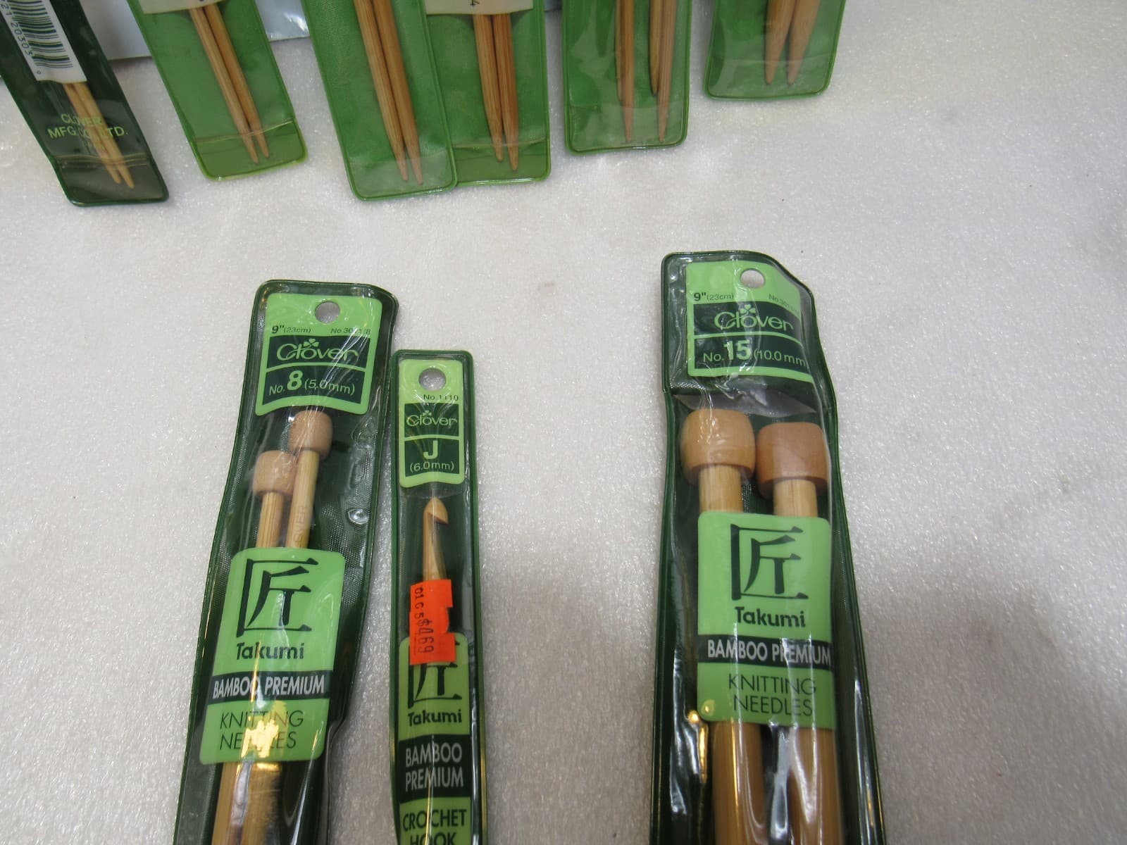 Clover Takumi Bamboo Knitting Needles 11 Assorted Sizes Unused (Z19J) - Thumbnail 4