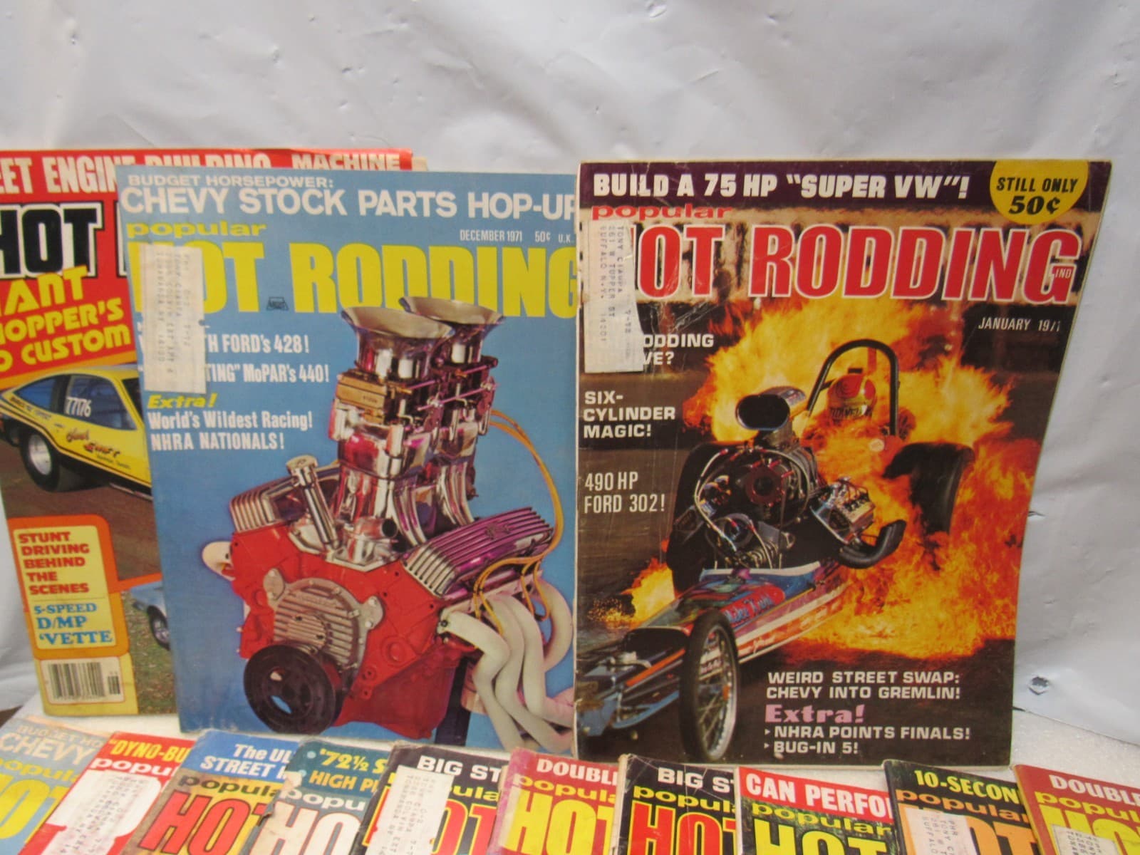 (18) Popular Hot Rodding Drag Racing Automotive Magazines 1971 - 1981 (Z17JJ) - Thumbnail 4