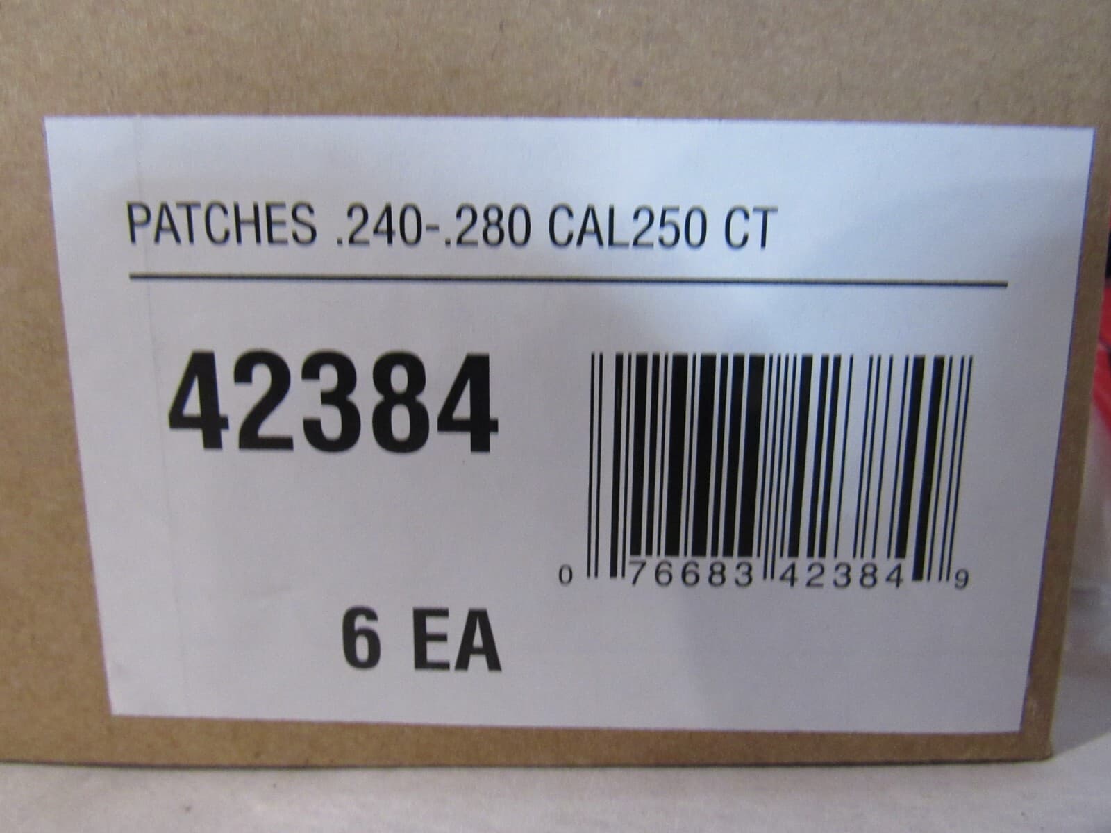 6 - OUTERS Bulk Patches 23-28Cal 250ct 42384 Cotton 1-1/4" x 1-1/4" j27K - Thumbnail 3