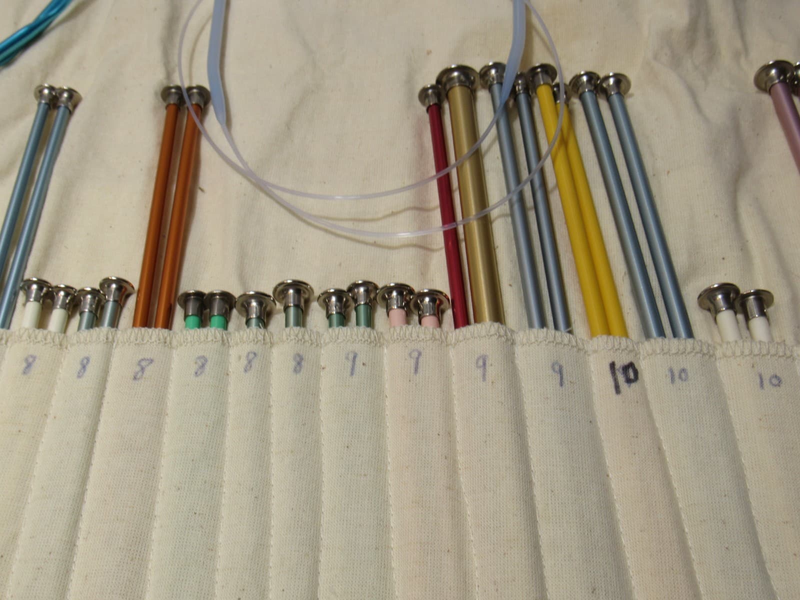 Vintage Knitting Needles 73 PCS (35 sets) with Roll Holder (Z20J) - Thumbnail 5