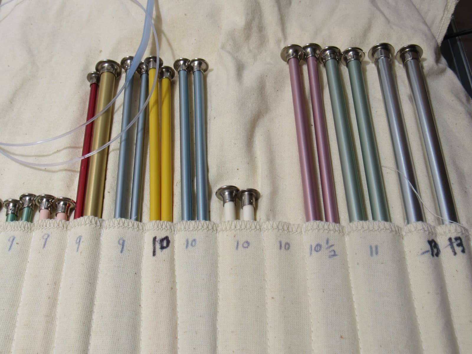 Vintage Knitting Needles 73 PCS (35 sets) with Roll Holder (Z20J) - Thumbnail 6