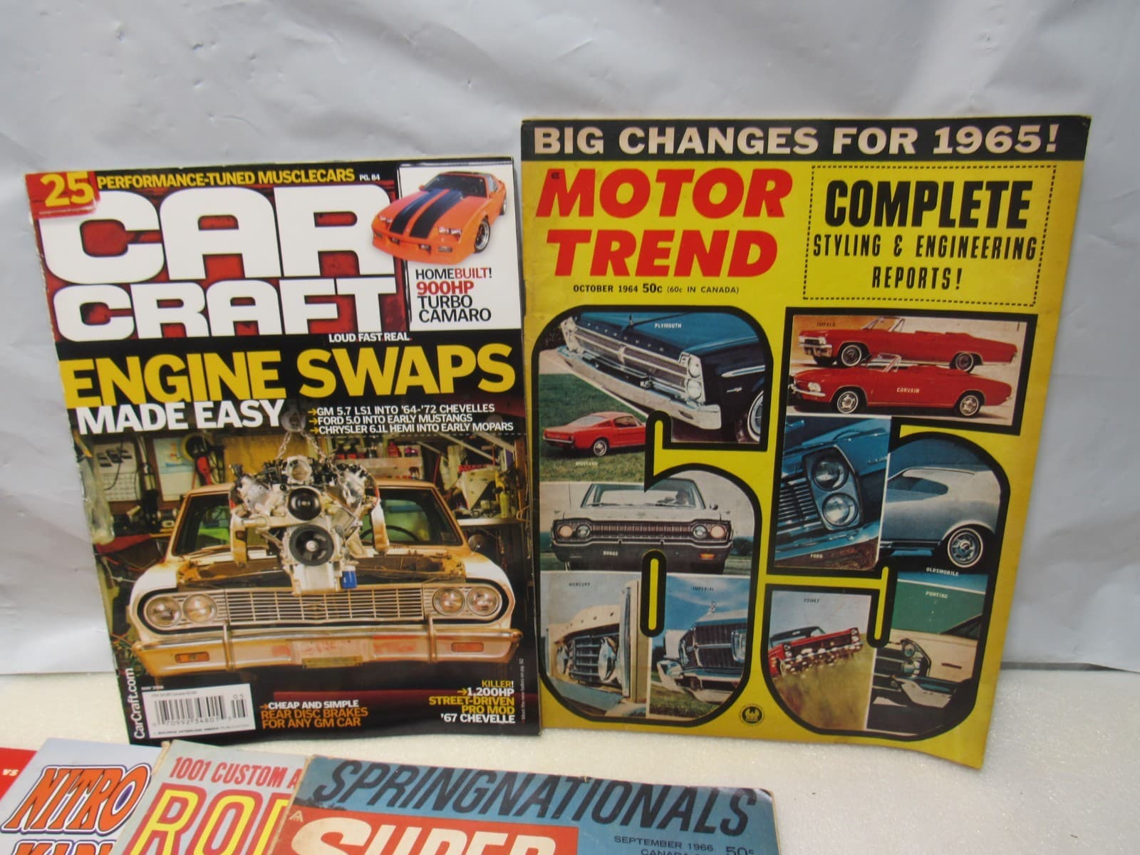 15 Vintage Hot Rod Muscle Car New Car Magazines 60's 70's 80's (Z18JJ) - Thumbnail 7