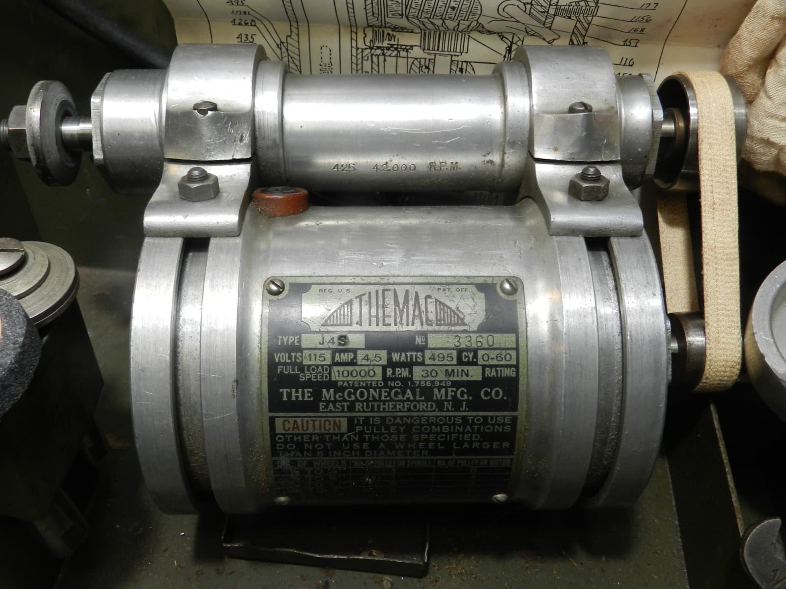 Themac Grinder J45 w/Metal Case, Tools & Wheels Watchmakers Metal Works D65JJ? - Thumbnail 2