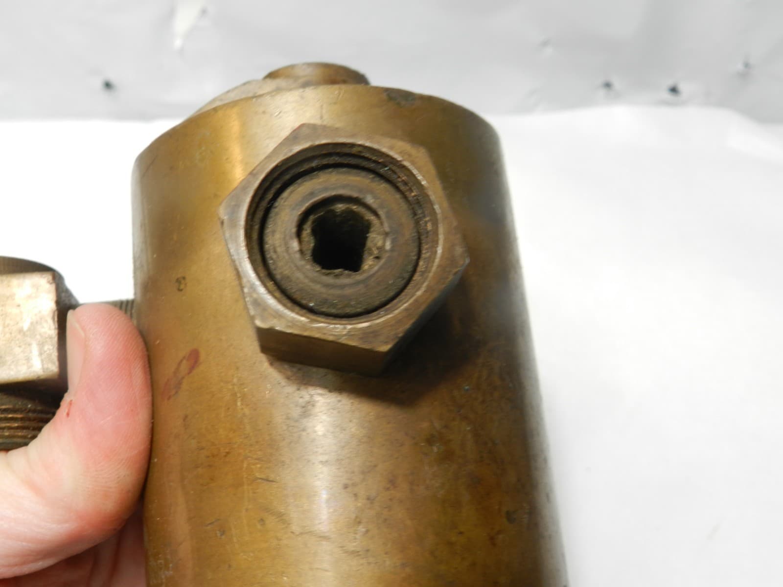 Antique Chicago Ohio Lubricator Injector Oiler Hit Miss Steam Engine 1 Pt D69JJ - Thumbnail 10