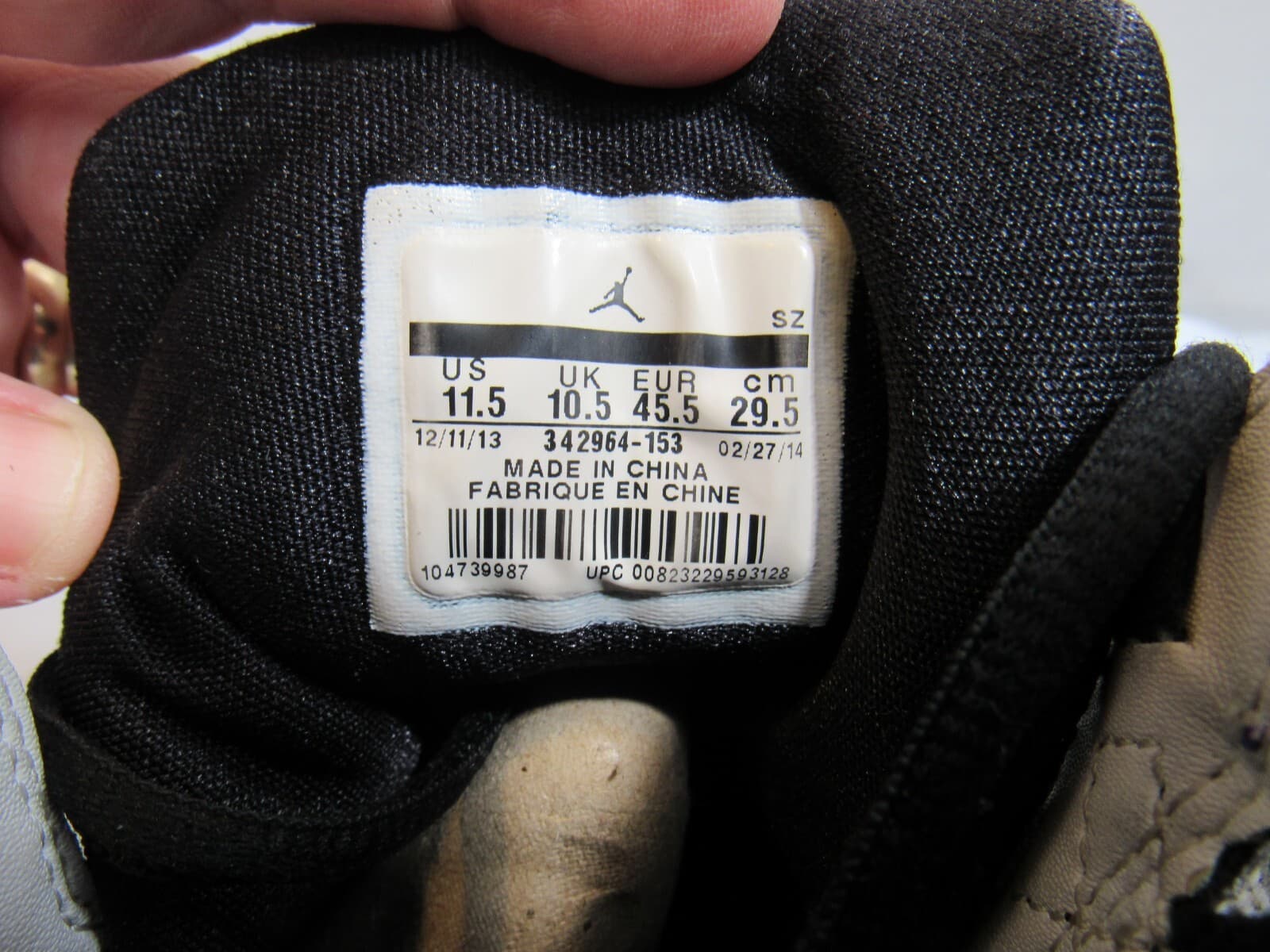 Nike Air Jordan True Flight Men's Size 11.5 US 342964-153 Basketball Shoes K45K - Thumbnail 5