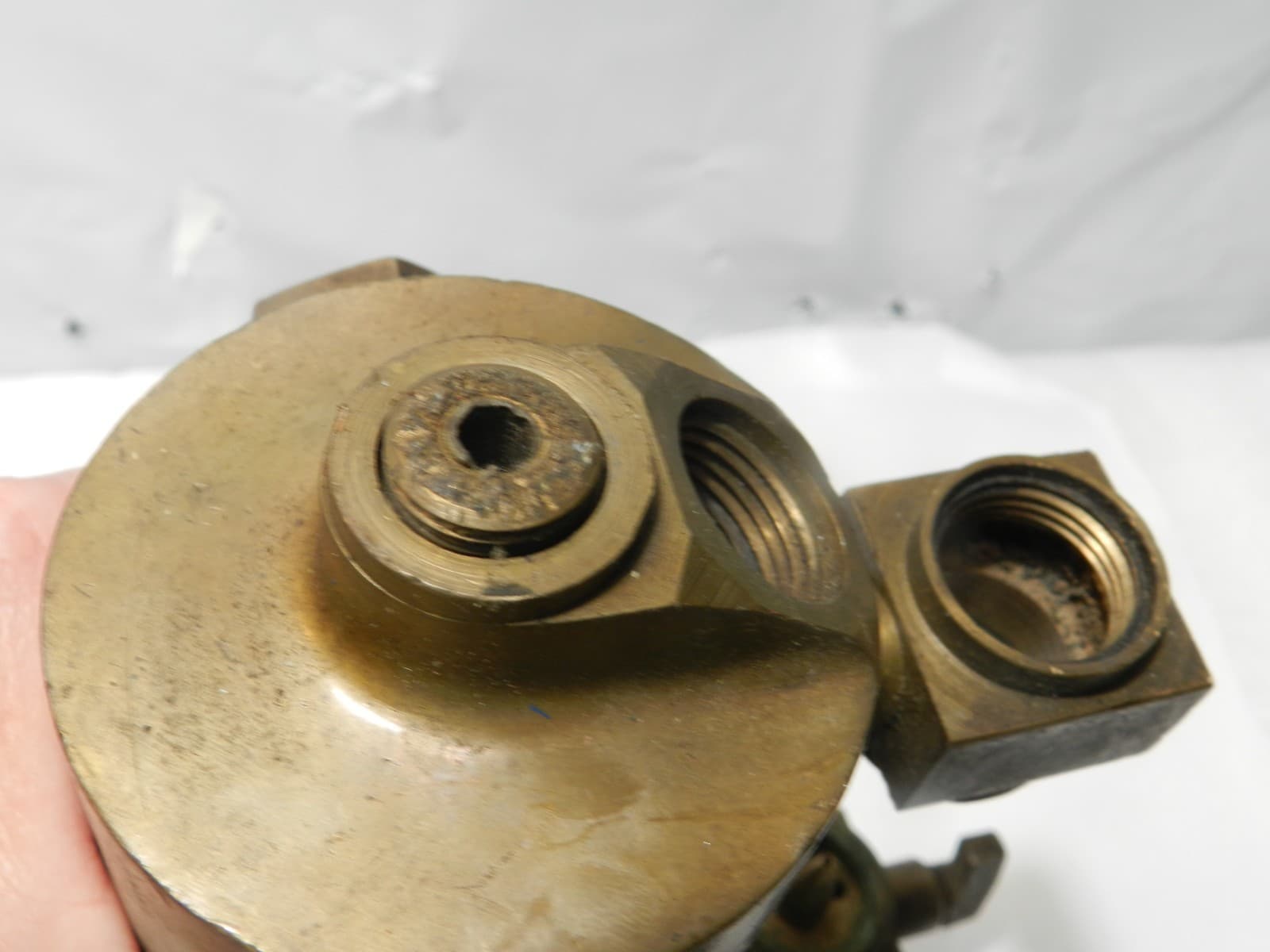 Antique Chicago Ohio Lubricator Injector Oiler Hit Miss Steam Engine 1 Pt D69JJ - Thumbnail 9