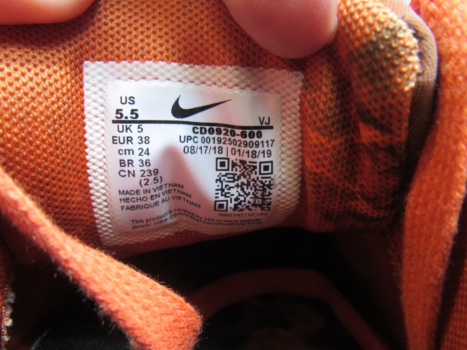 Nike Air Max 90 Mars Landing CD0920-600 Men’s Size 5.5 (L46K) - Thumbnail 7
