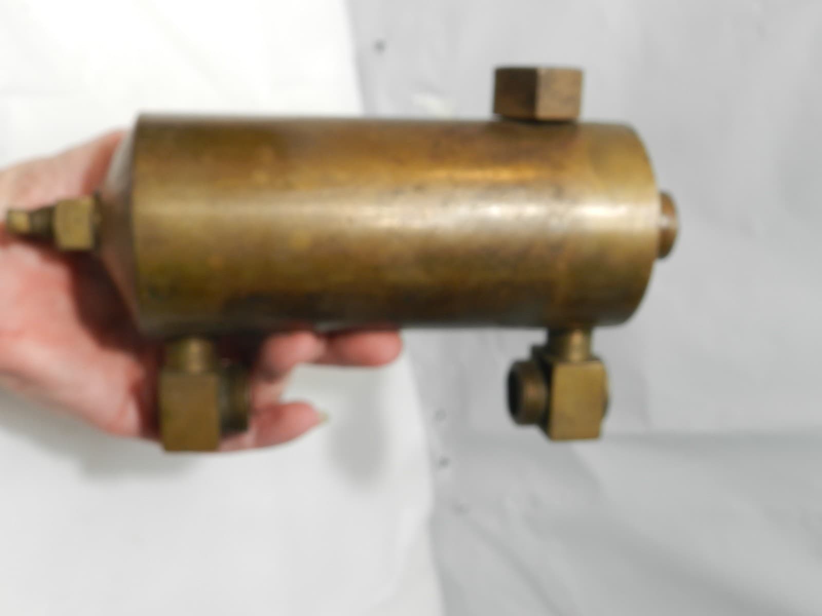 Antique Chicago Ohio Lubricator Injector Oiler Hit Miss Steam Engine 1 Pt D69JJ - Thumbnail 12