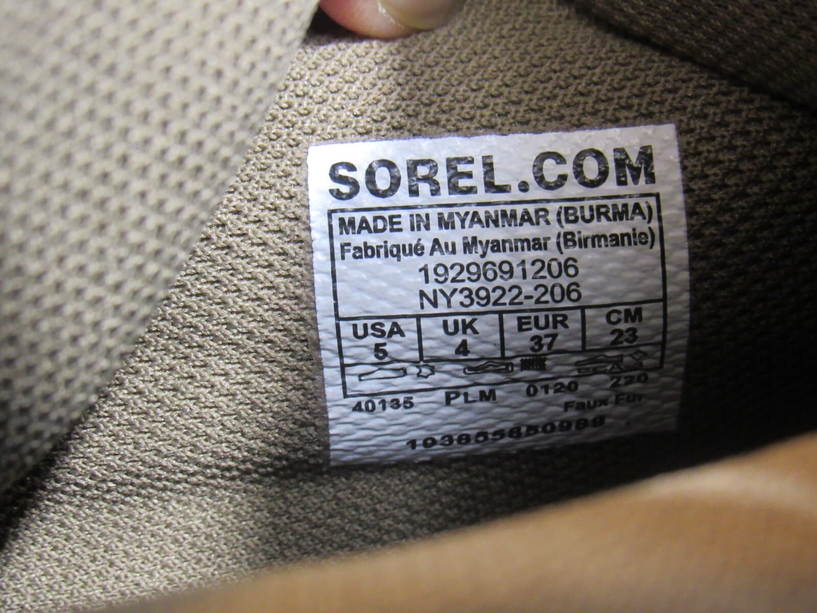 Sorel Out 'N About Conquest Boots Size 5 M, Dark Truffle Suede (L50K) - Thumbnail 5