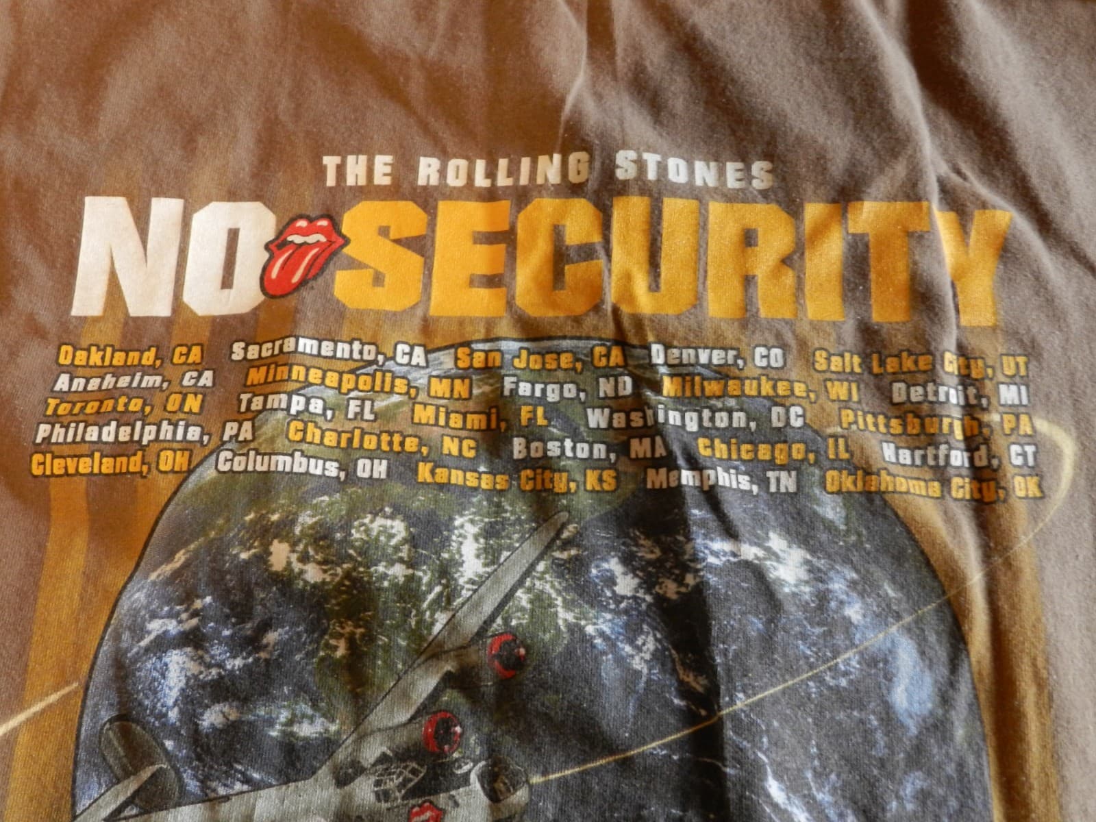 Vintage 1999 Men’s Rolling Stones No Security Tour Band Tee Shirt XL (H31K) - Thumbnail 5