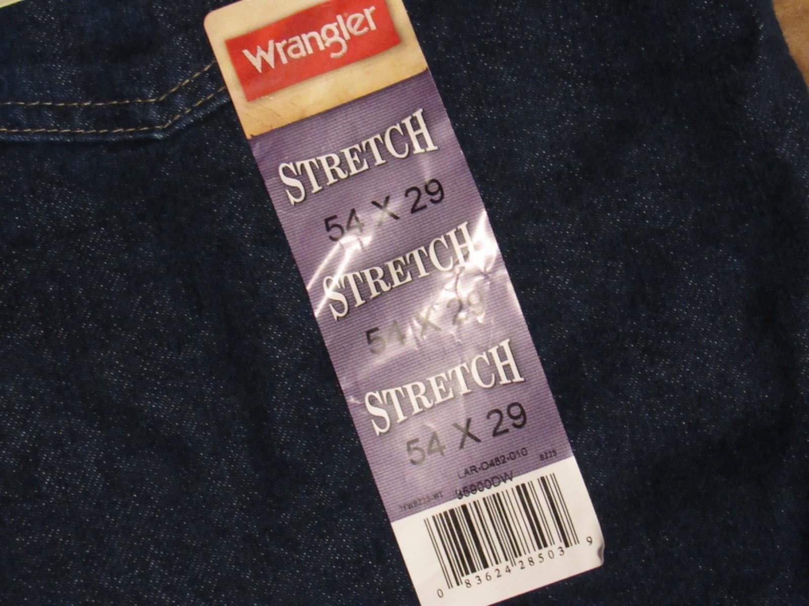 Wrangler Regular Fit Stretch Jeans size 54 X 29 New Dark (V85M) - Thumbnail 6