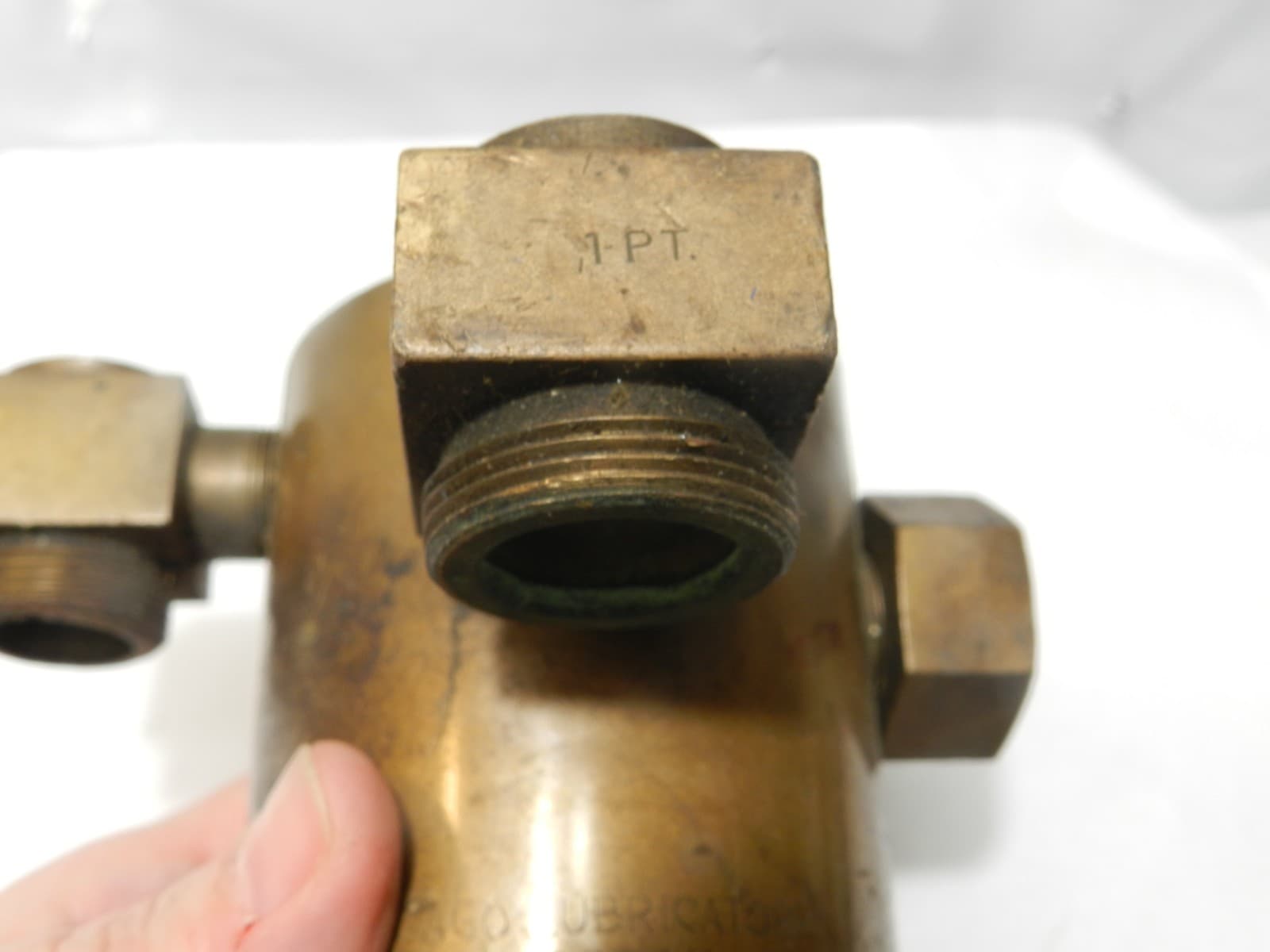Antique Chicago Ohio Lubricator Injector Oiler Hit Miss Steam Engine 1 Pt D69JJ - Thumbnail 7