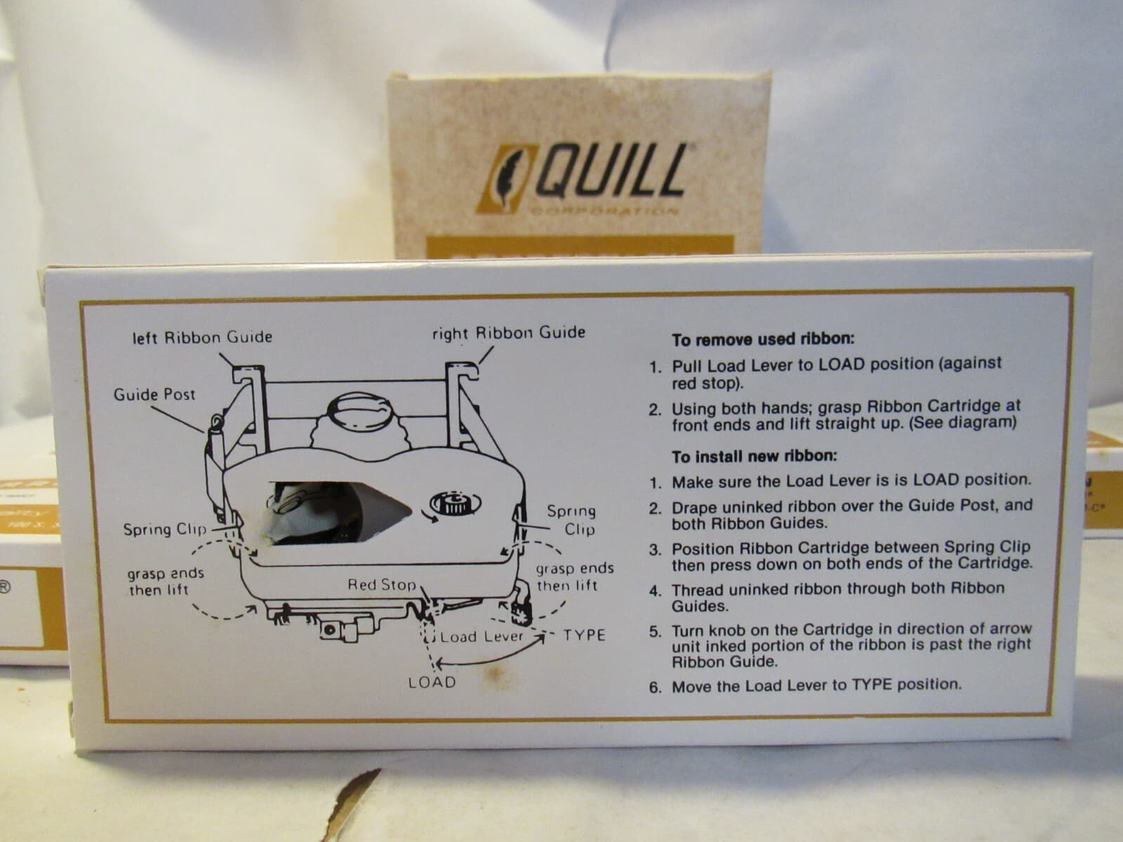 Vintage Quill Lot of 6 Correctable Correction Film Ribbons New Hy-yield (T73J) - Thumbnail 3