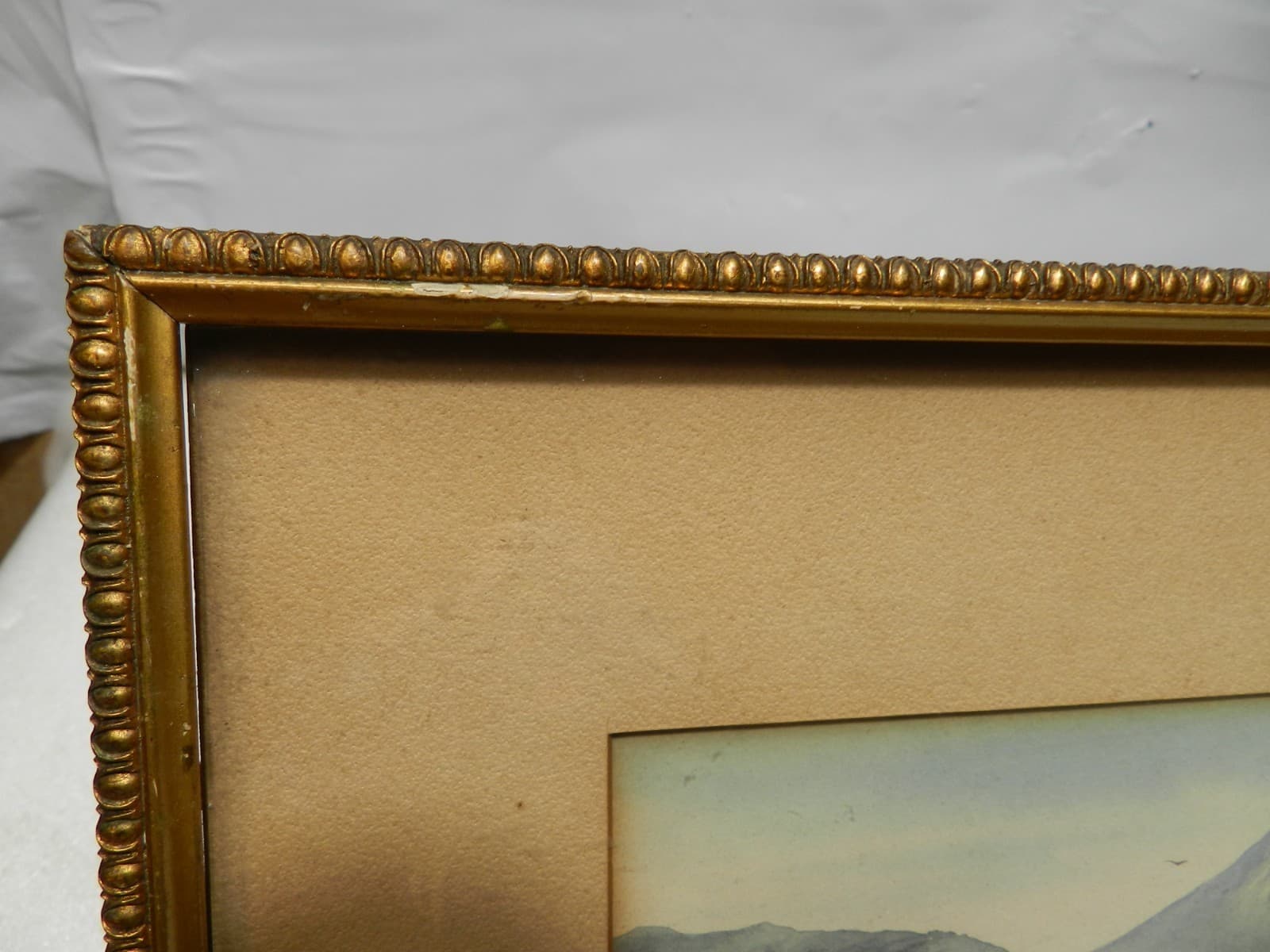 VTG Japanese Watercolor Landscape Mount Fuji Framed Satta or Y. Matsumoto? L70S - Thumbnail 10