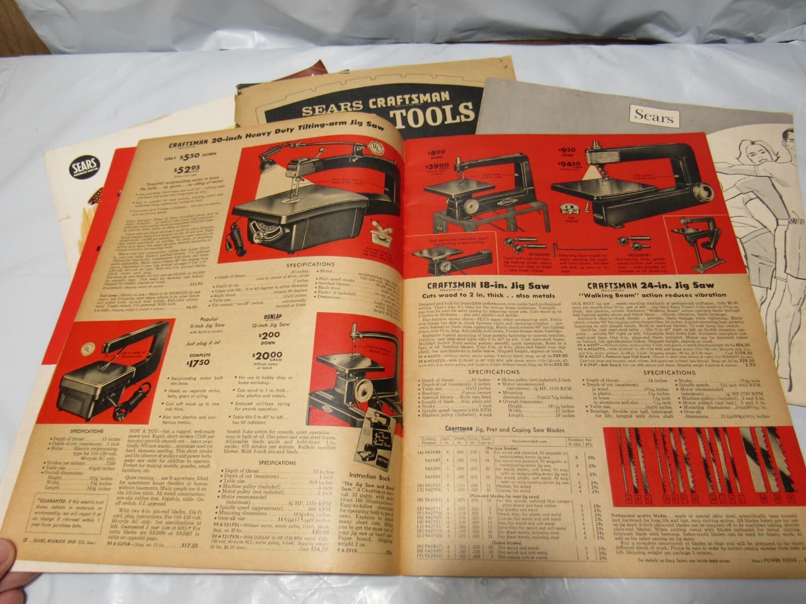 Vintage 1955 1957 1964 Sears Roebuck Craftsman Tool Catalogs/ Family Fitness O63 - Thumbnail 6