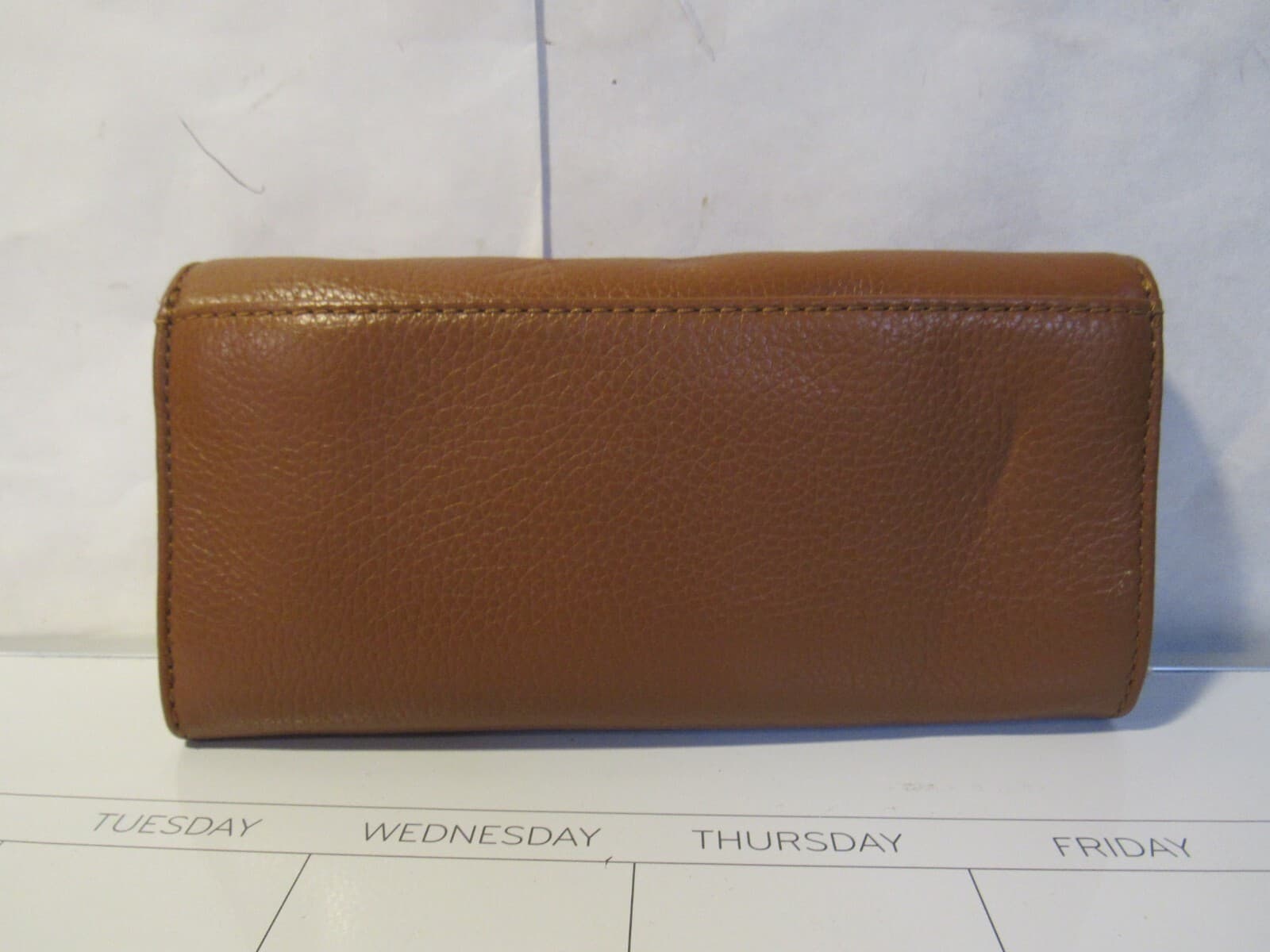Michael Kors Fulton Brown Leather Handbag with 3 Wallets C69M - Thumbnail 8