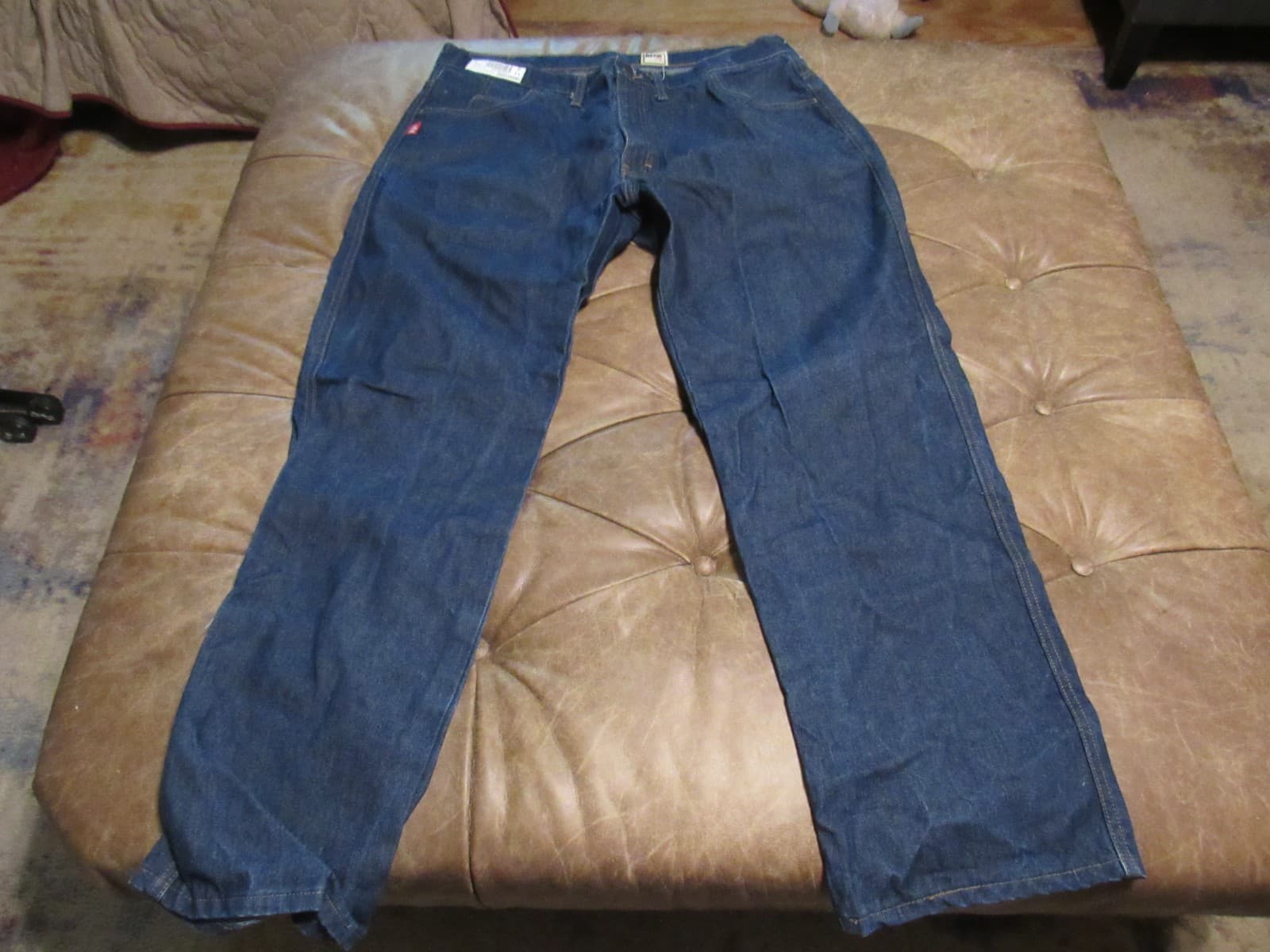 Reed FR Jeans 40X32 Blue Straight Leg Medium Wash HRC 2 Flame Resistant (V94JJ) - Thumbnail 3