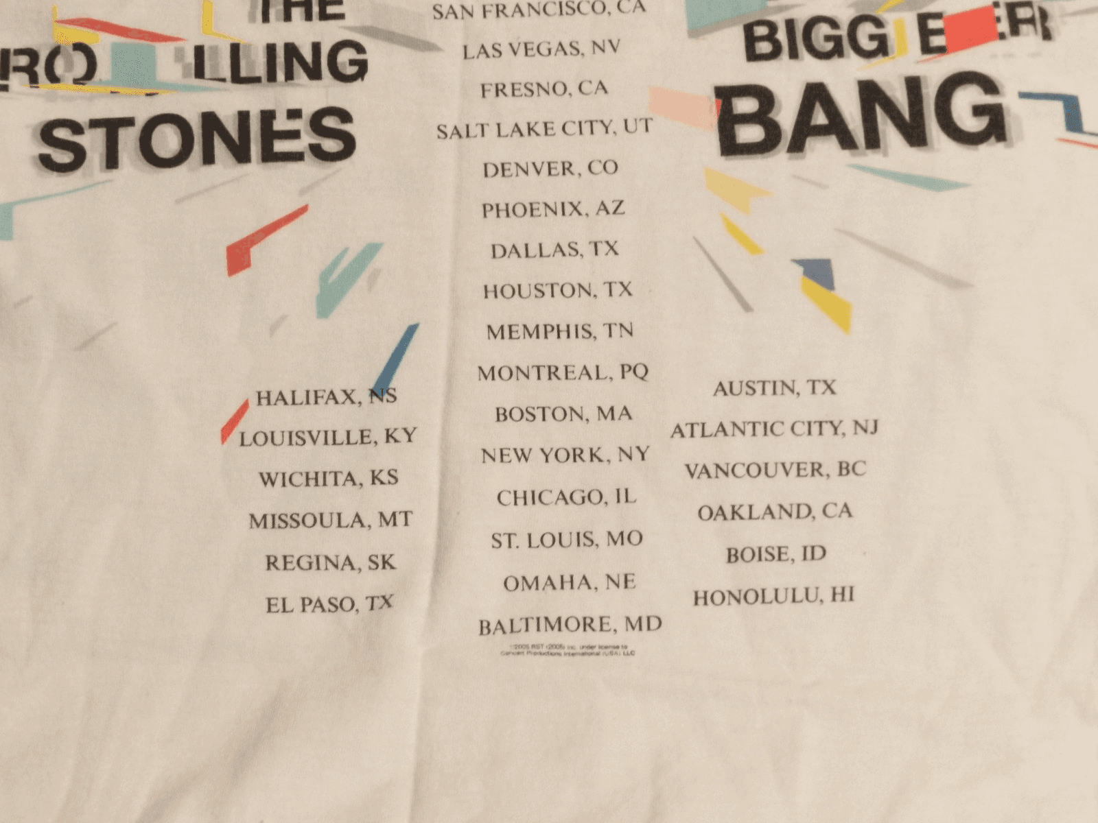 Vintage The Rolling Stones A Bigger Bang USA Tour T Shirt Sz L Men’s 2006 H35K - Thumbnail 6