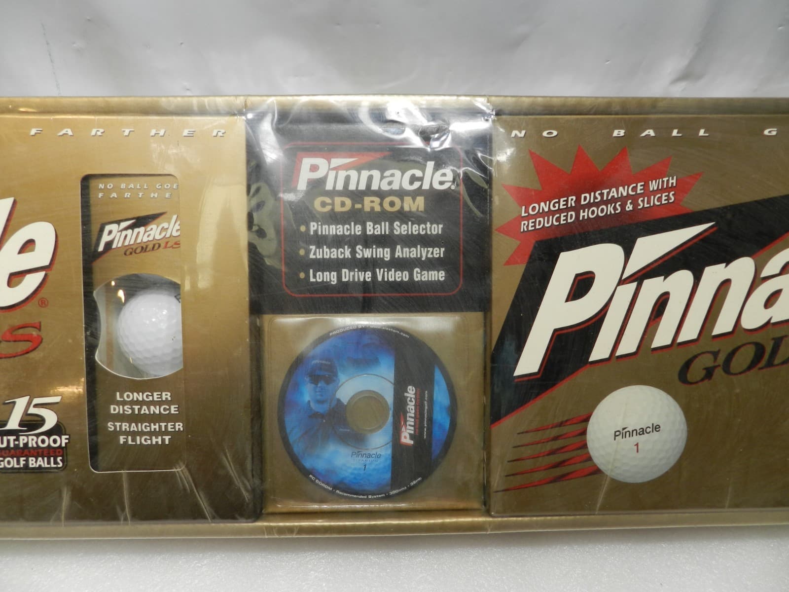 NEW Pinnacle Gold LS Golf Balls & CD Game Disc Sealed Gift Set(D72K) - Thumbnail 3