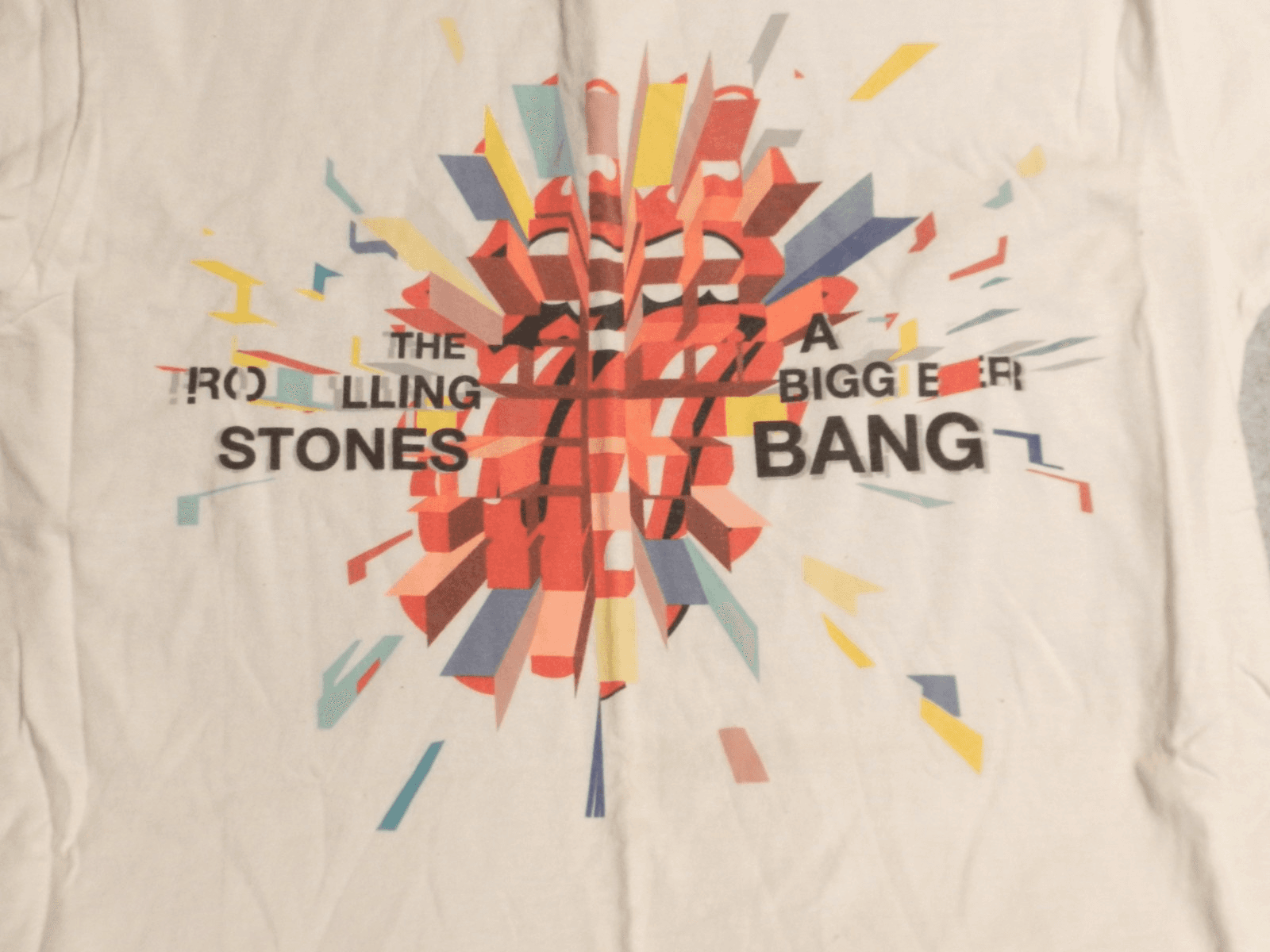 Vintage The Rolling Stones A Bigger Bang USA Tour T Shirt Sz L Men’s 2006 H35K - Thumbnail 2