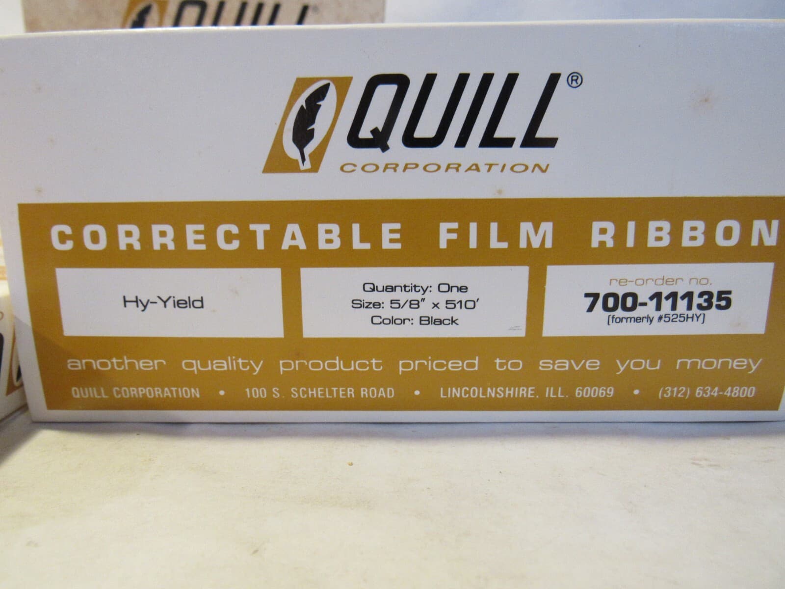 Vintage Quill Lot of 6 Correctable Correction Film Ribbons New Hy-yield (T73J) - Thumbnail 2