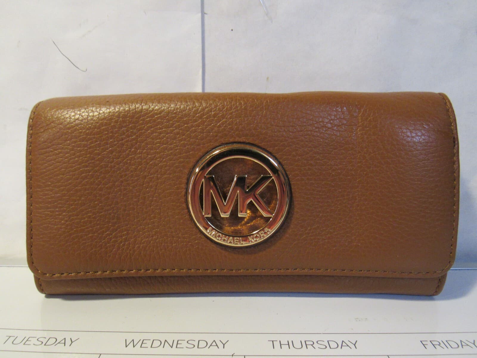 Michael Kors Fulton Brown Leather Handbag with 3 Wallets C69M - Thumbnail 7