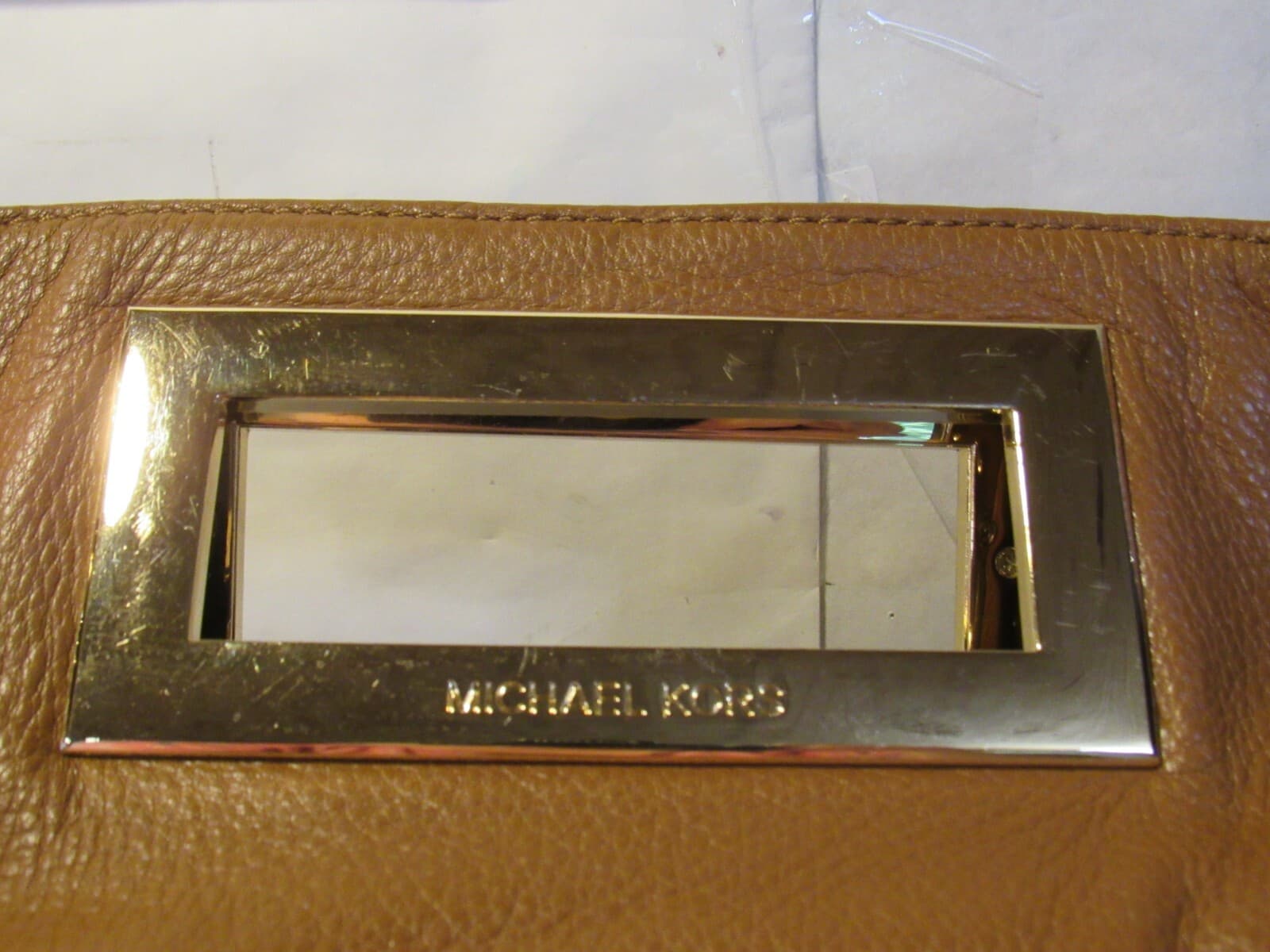 Michael Kors Fulton Brown Leather Handbag with 3 Wallets C69M - Thumbnail 5