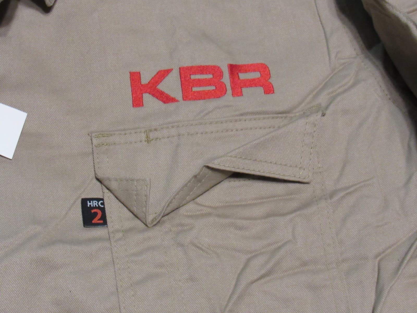 2112 Flash Fire & Arc Flash Protection Khaki Workwear Coverall Flame 56 Tall V95 - Thumbnail 5