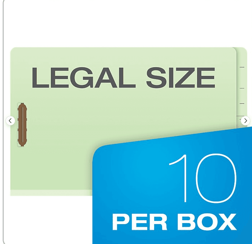 Pendaflex Pressboard End-Tab Classification Folders Legal SZ 2 Divider 10ct D73K - Thumbnail 5