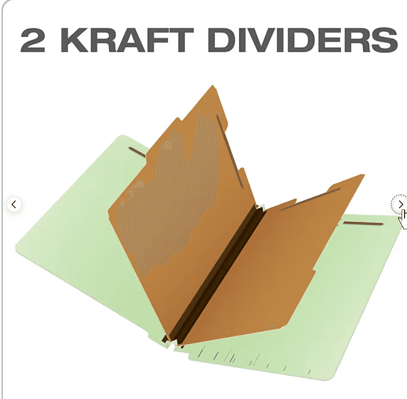 Pendaflex Pressboard End-Tab Classification Folders Legal SZ 2 Divider 10ct D73K - Thumbnail 2