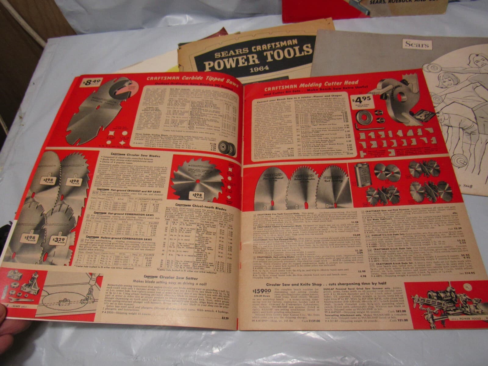 Vintage 1955 1957 1964 Sears Roebuck Craftsman Tool Catalogs/ Family Fitness O63 - Thumbnail 3